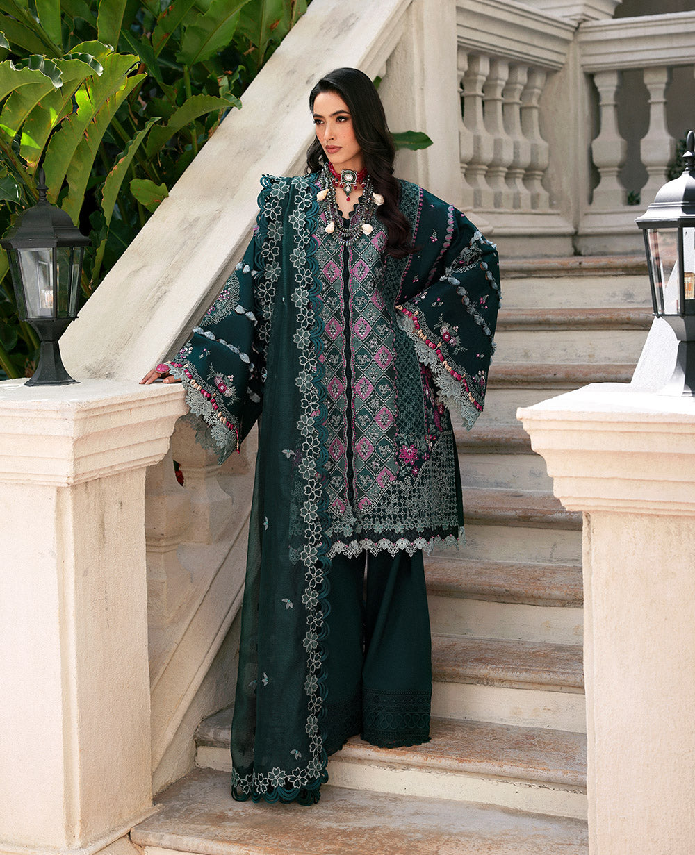 Republic Womenswear | Kalani Eid Luxury Lawn 25 | D1-B - Zehra -  Republic Womenswear Ladies Clothes - Original Designer Dress - House of Maryam