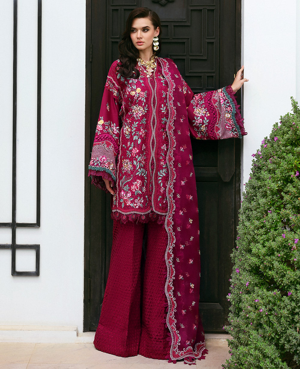 Republic Womenswear | Kalani Eid Luxury Lawn 25 | D2-A - Ayla -  Republic Womenswear Ladies Clothes - Original Designer Dress - House of Maryam