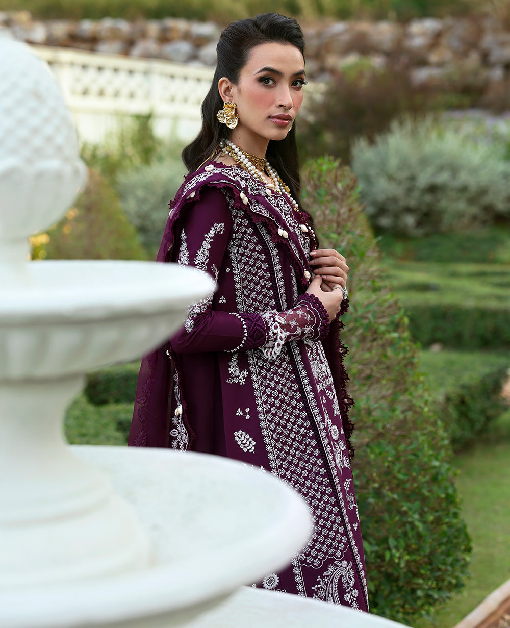 Republic Womenswear | Kalani Eid Luxury Lawn 25 | D3-A - Elara -  Republic Womenswear Ladies Clothes - Original Designer Dress - House of Maryam