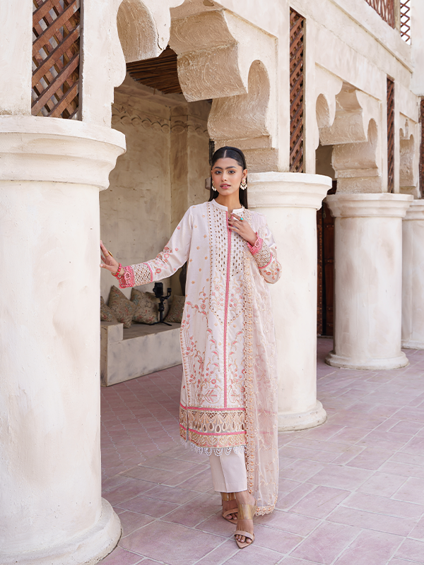 Zebtan | Zeenat Luxury Lawn Eid Collection | ZL 01 -  Zebtan Luxury - Original Designer Dress - House of Maryam