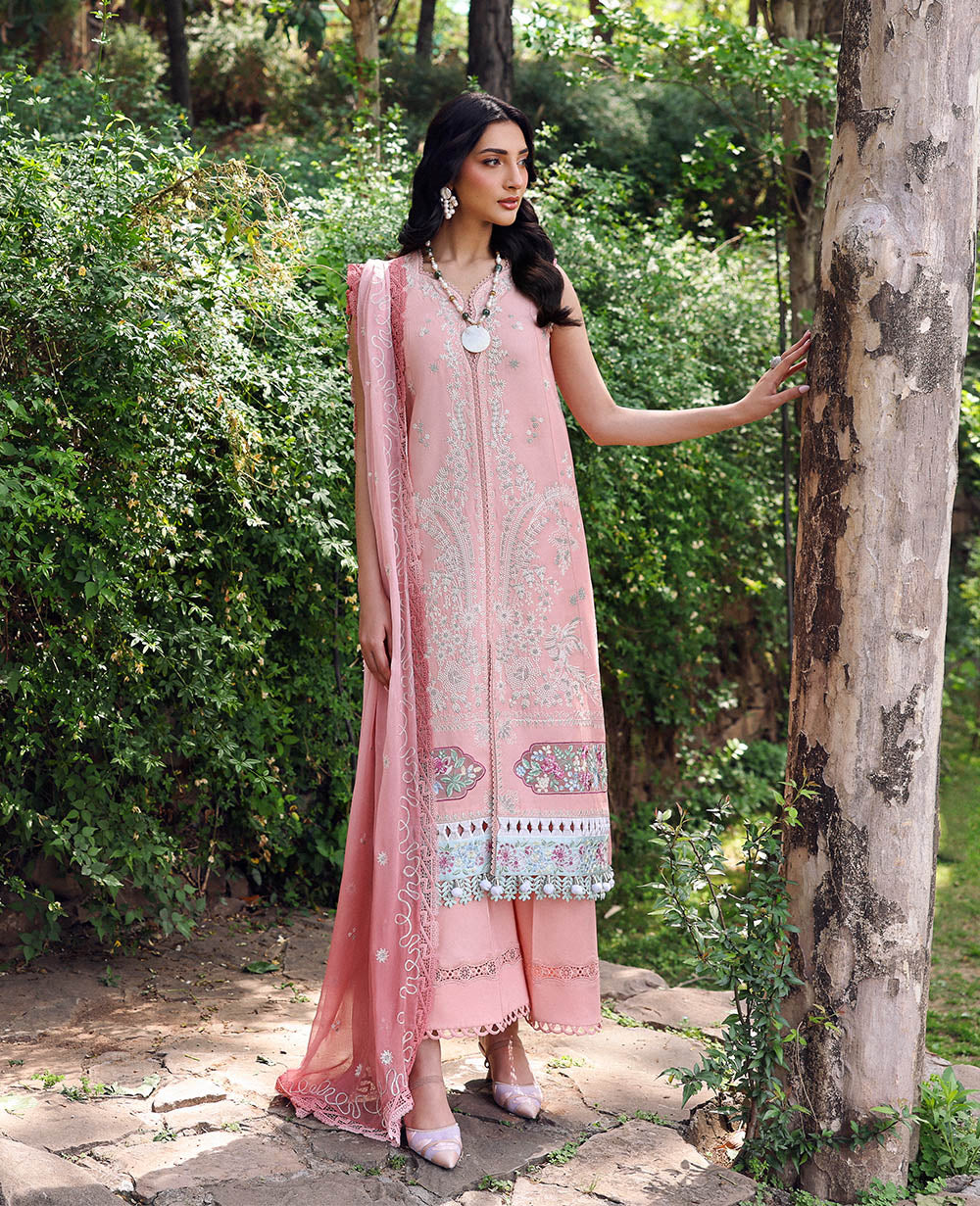Republic Womenswear | Talia Luxury Lawn 25 | D7-A - Ora -  Republic Womenswear Ladies Clothes - Original Designer Dress - House of Maryam