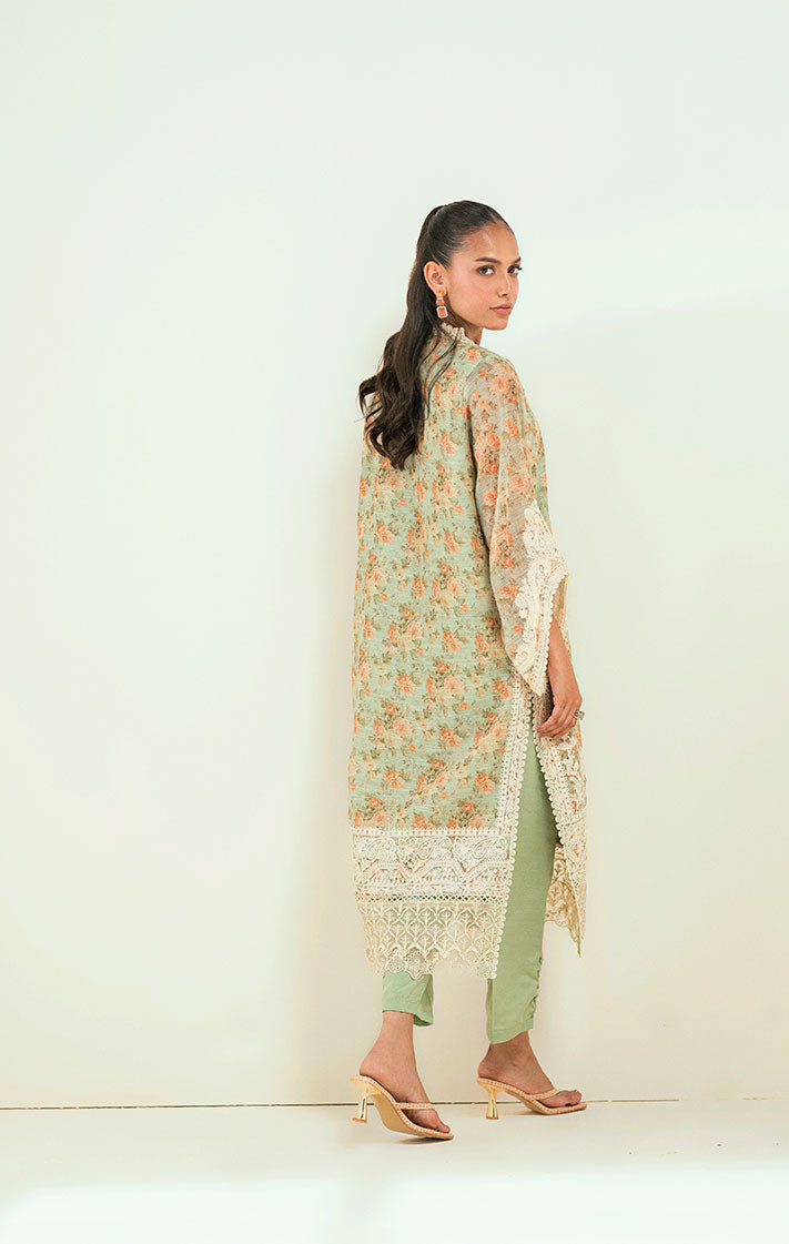 Dhanak | Signature Pret | SS24DA-2590 GREEN -  Dhanak Ladies Clothes - Original Designer Dress - House of Maryam
