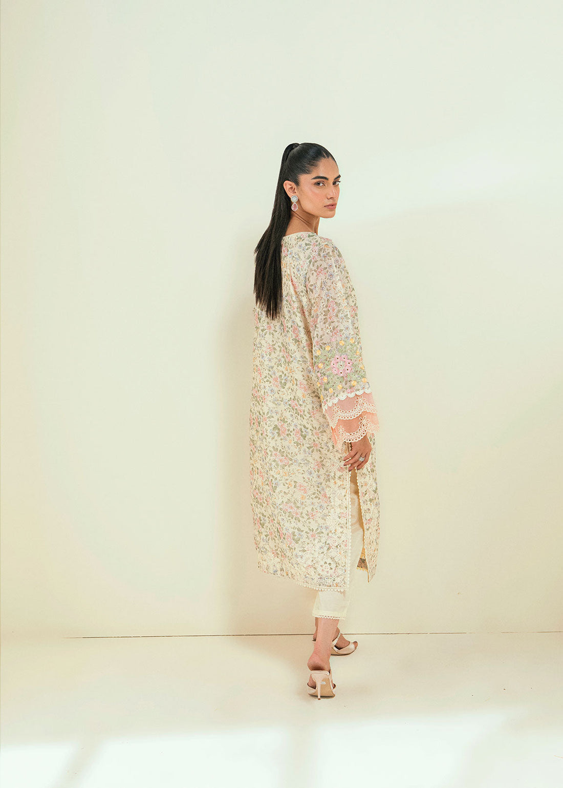 Dhanak | Signature Pret | SS24DA-2592 OFF-WHITE -  Dhanak Ladies Clothes - Original Designer Dress - House of Maryam