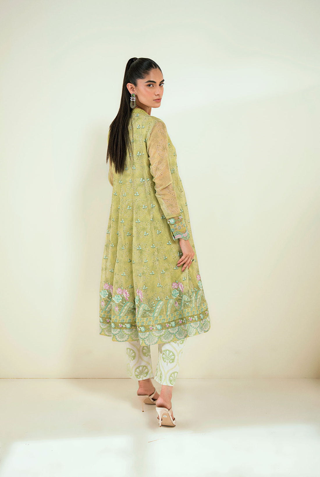 Dhanak | Signature Pret | SS25DA-2729 L-GREEN -  Dhanak Ladies Clothes - Original Designer Dress - House of Maryam