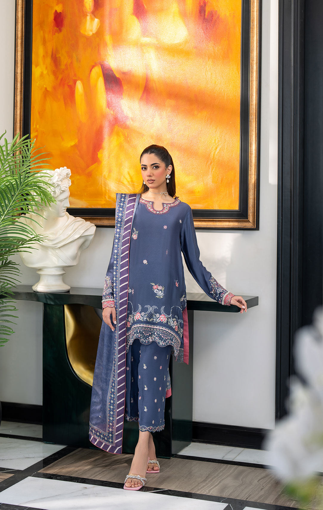 Dhanak | SS 25 Luxury Pret | SS25DL-0312 -  Dhanak Ladies Clothes - Original Designer Dress - House of Maryam