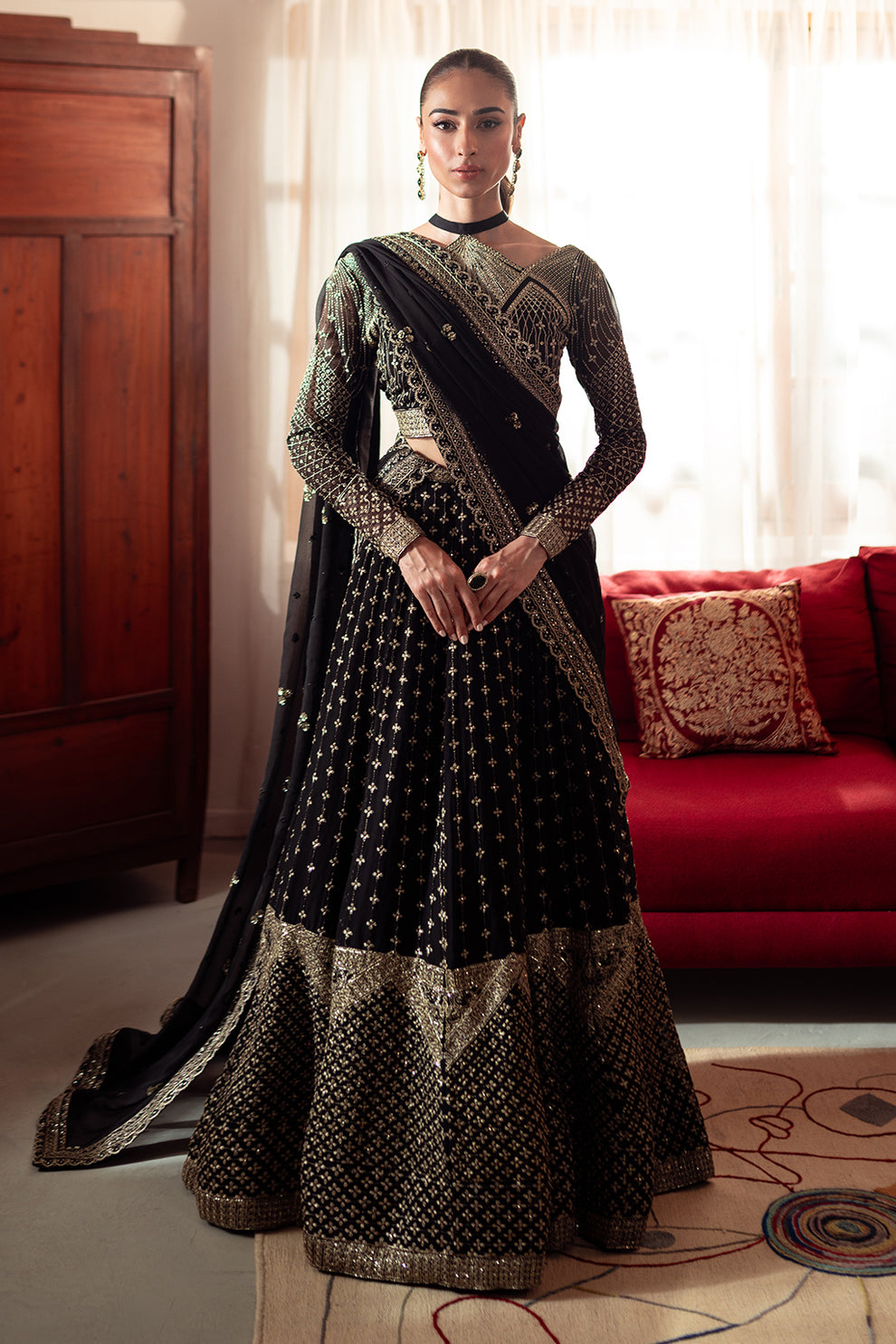 Neeshay | Dastaan Luxury Chiffon | Sunehri -  Neeshay Formal - Original Designer Dress - House of Maryam