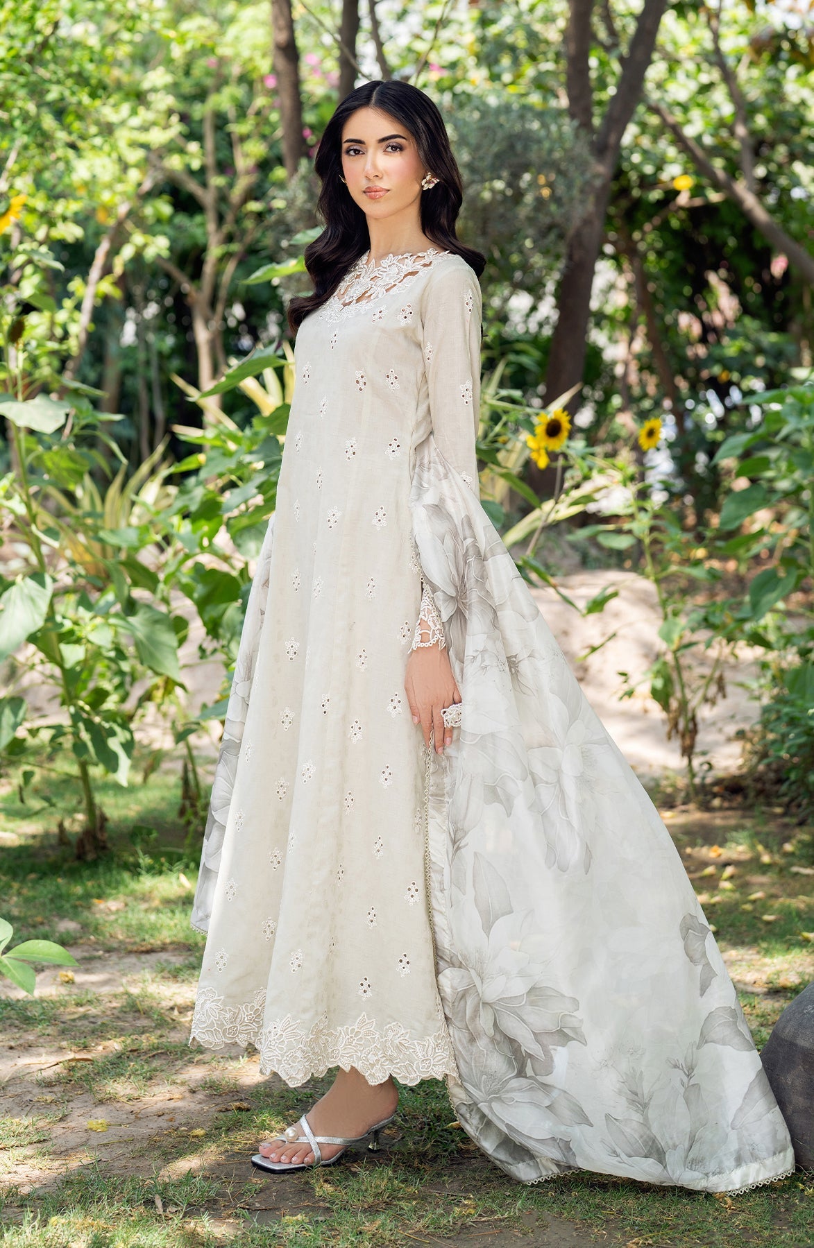 Zarif | Nura Textured Lawn 25 | ISARA -  Zarif Ladies Clothes - Original Designer Dress - House of Maryam