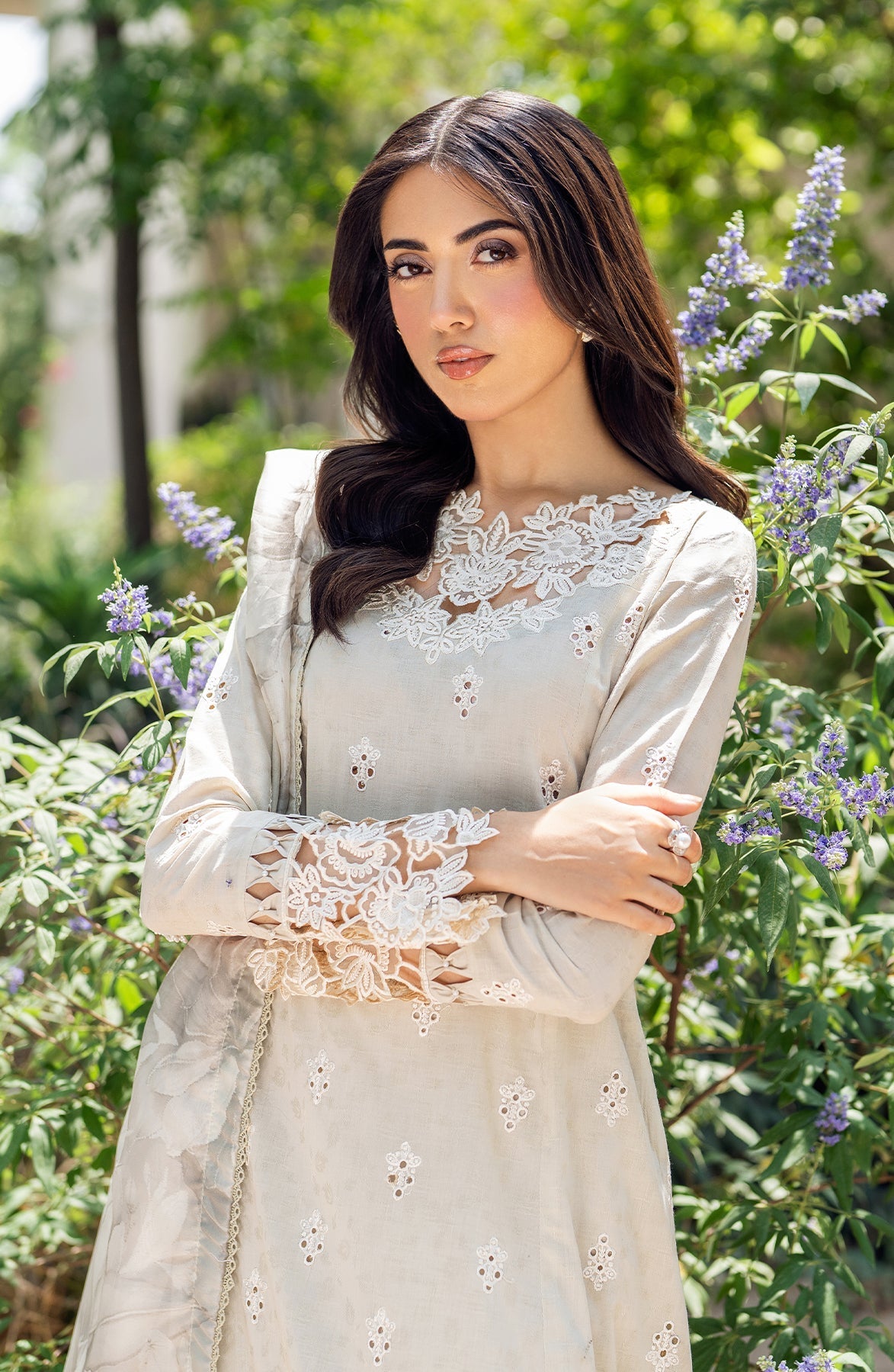 Zarif | Nura Textured Lawn 25 | ISARA -  Zarif Ladies Clothes - Original Designer Dress - House of Maryam