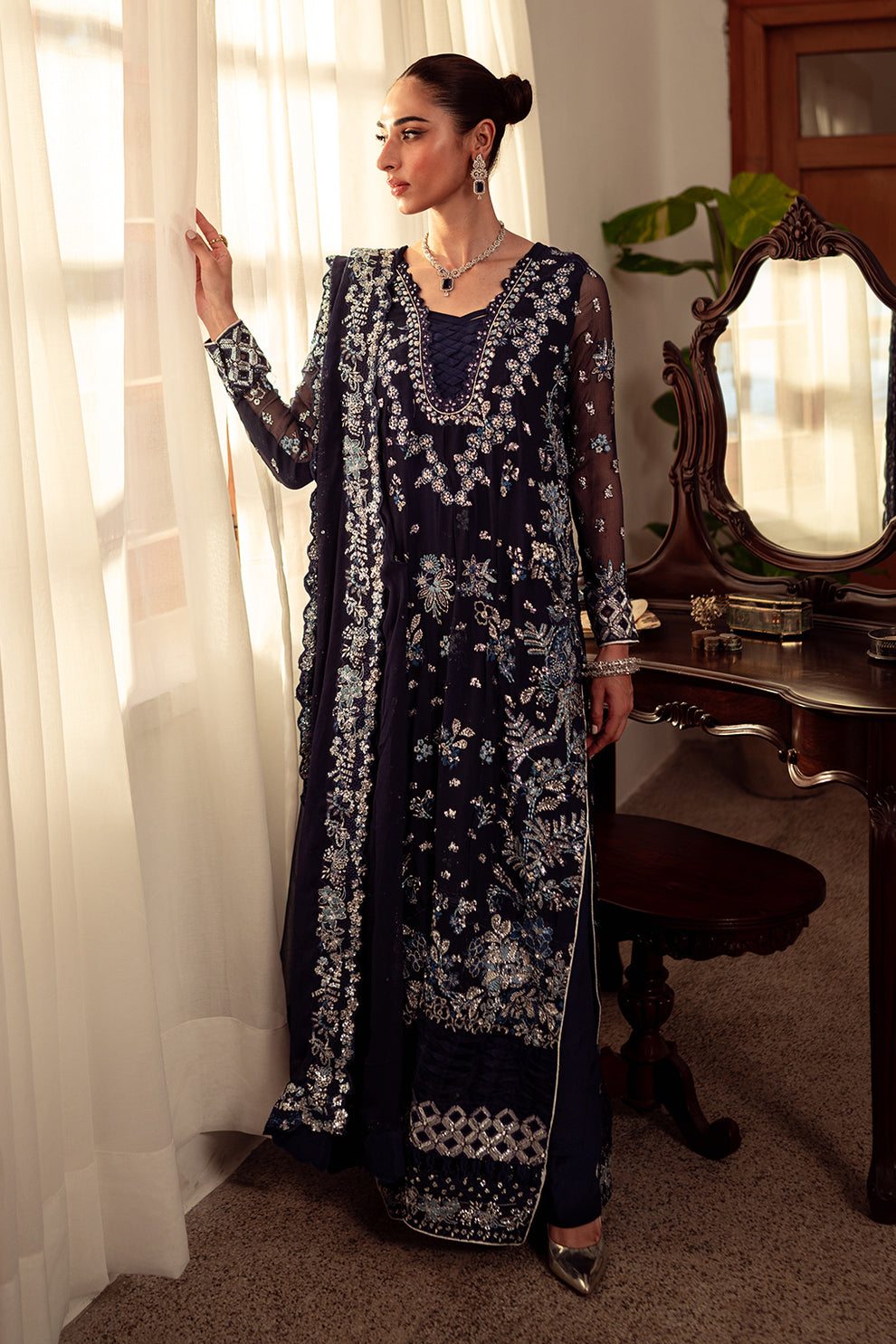 Neeshay | Dastaan Luxury Chiffon | Neelam -  Neeshay Formal - Original Designer Dress - House of Maryam