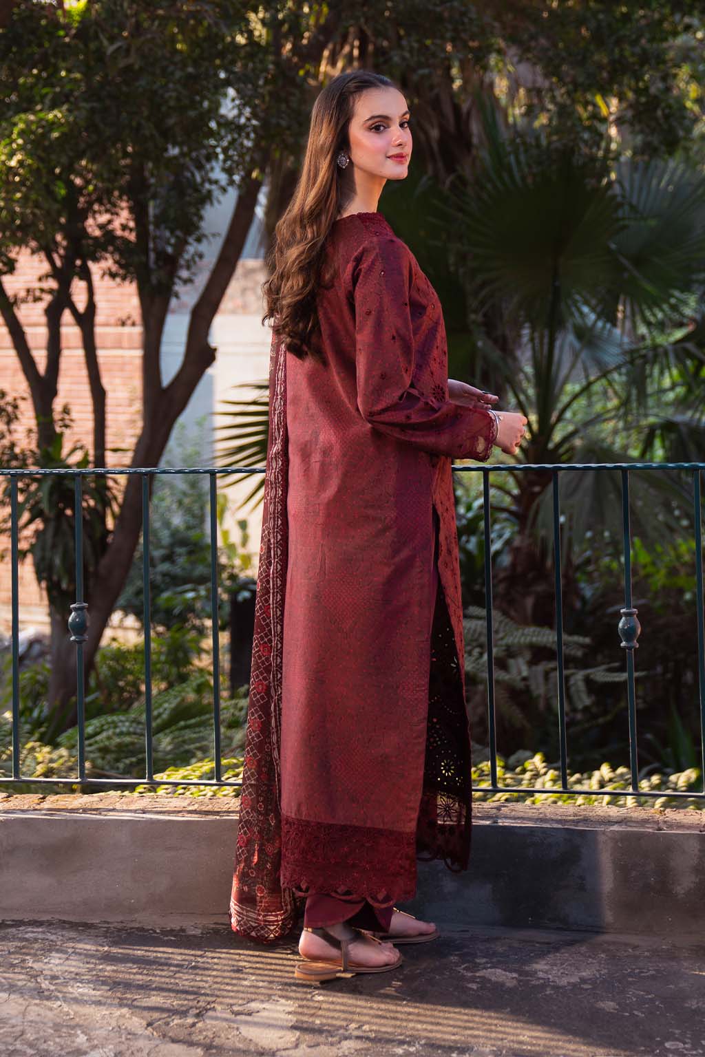 Neeshay | Summer Lines Printkari 25 | GARNET -  Neeshay Ladies Clothes - Original Designer Dress - House of Maryam