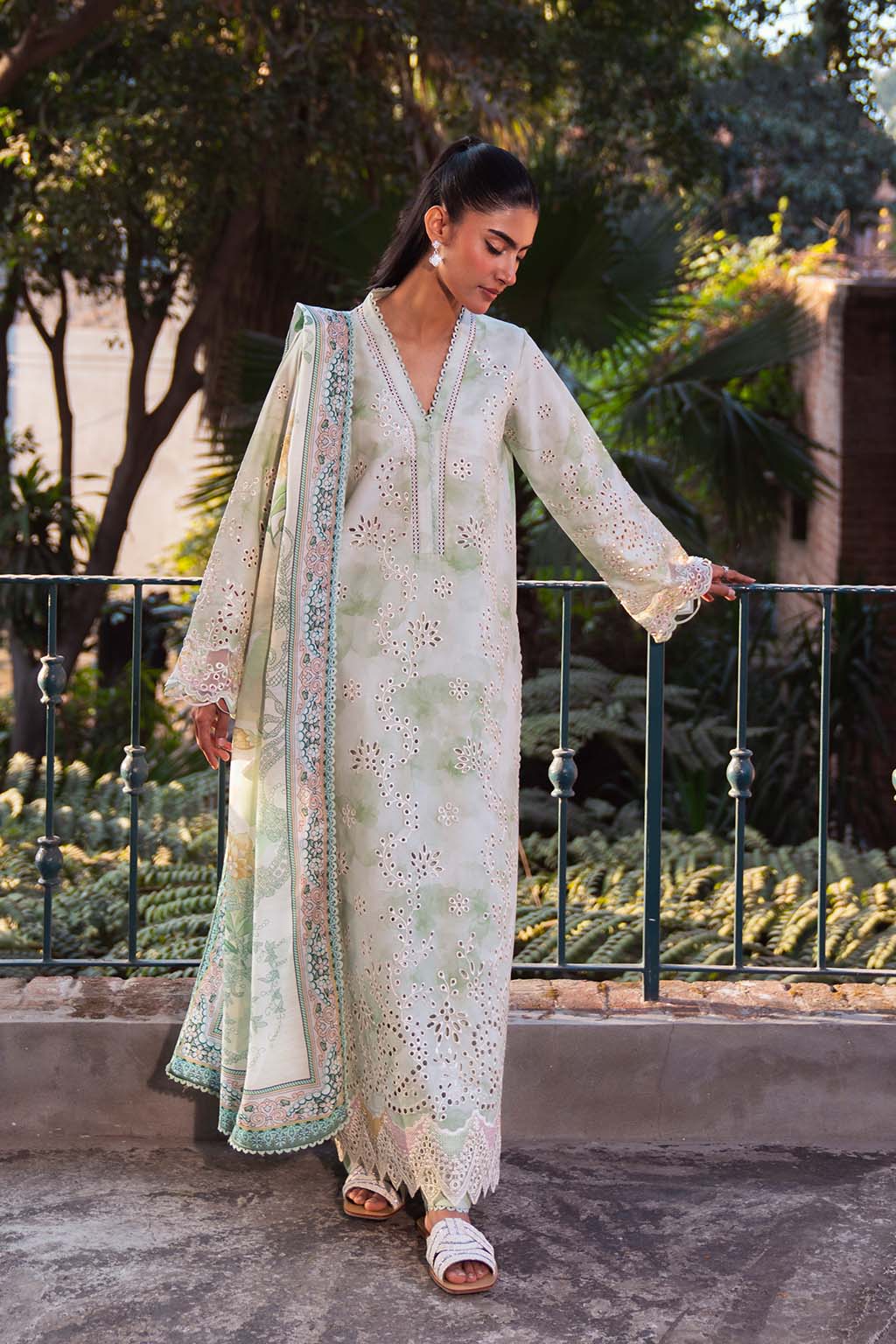 Neeshay | Summer Lines Printkari 25 | MEADOW MIST -  Neeshay Ladies Clothes - Original Designer Dress - House of Maryam