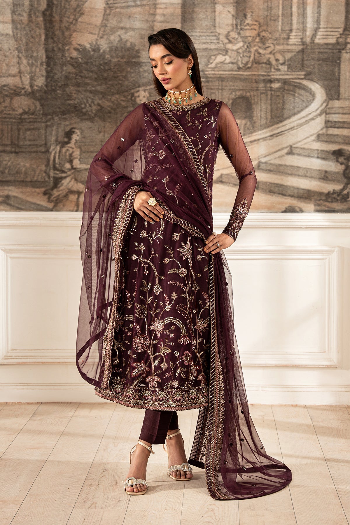 Zarif | Formal Edit 25 | ZFE-06 DAHLIA -  Zarif Ladies Clothes - Original Designer Dress - House of Maryam