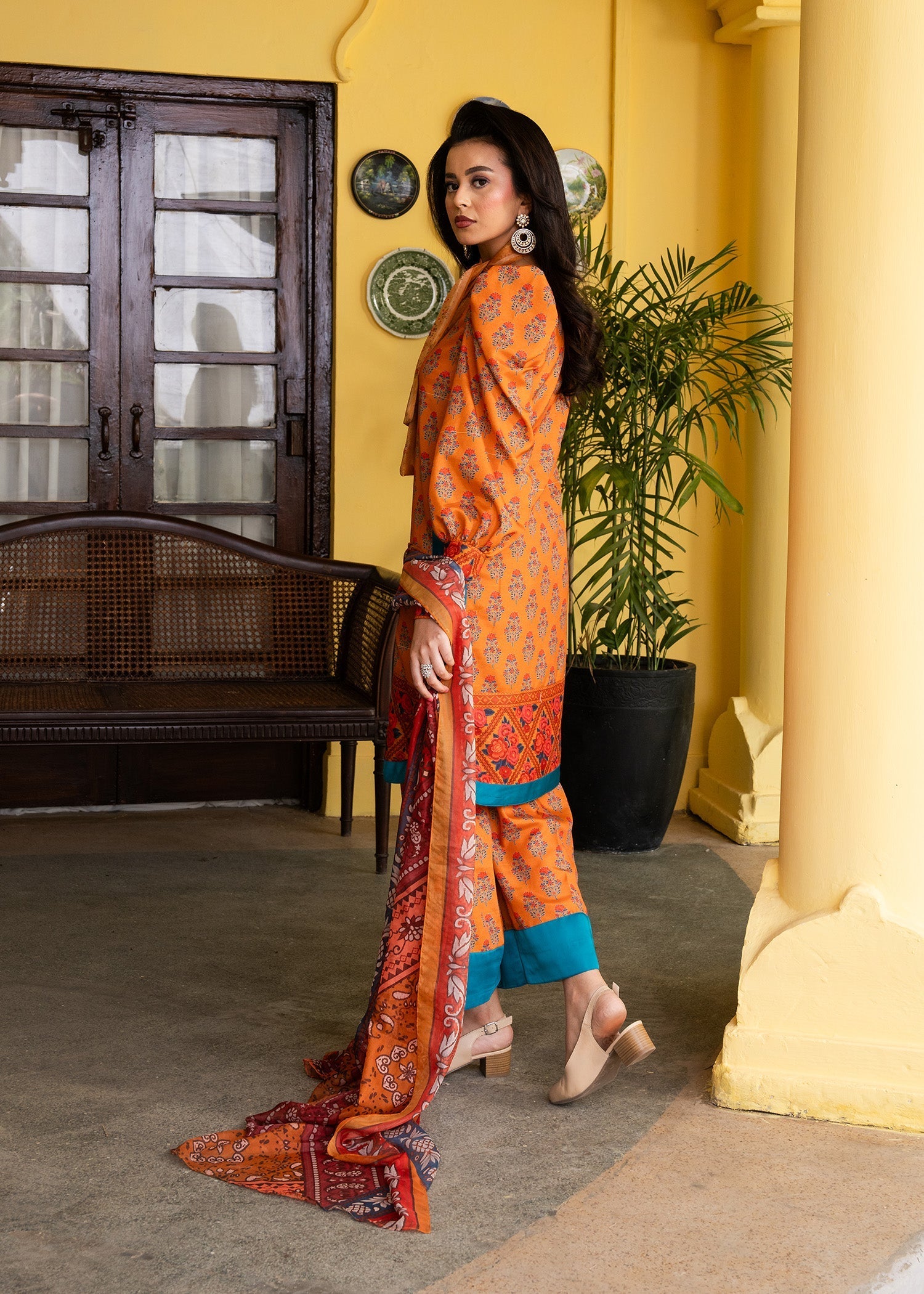 Maria Osama Khan | Retro Lawn 25 | Nehr -  Maria Osama Khan Ladies Clothes - Original Designer Dress - House of Maryam