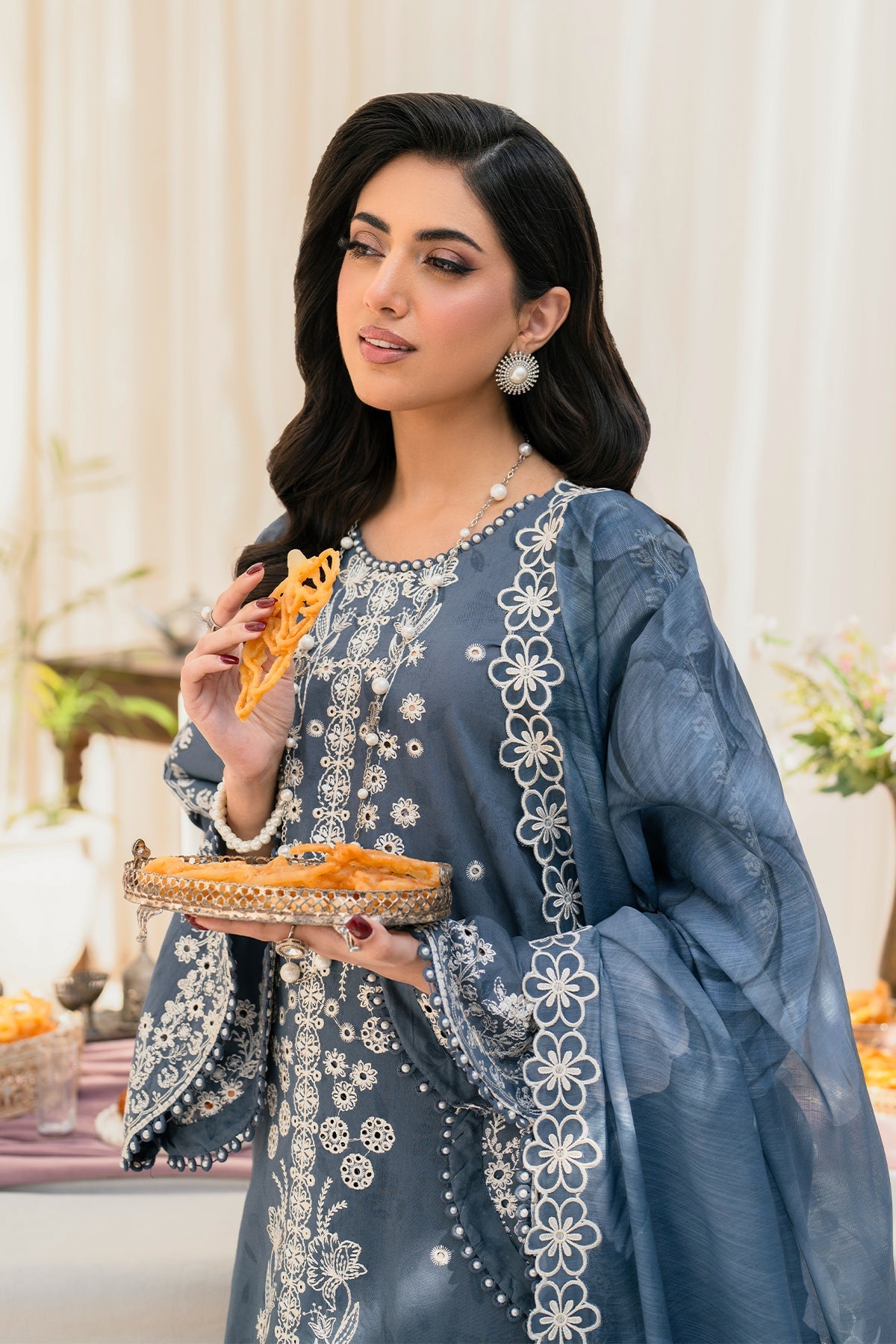 Zarif | Lamhay Luxury Eid Lawn 25 | 06 SAFAH -  Zarif Ladies Clothes - Original Designer Dress - House of Maryam