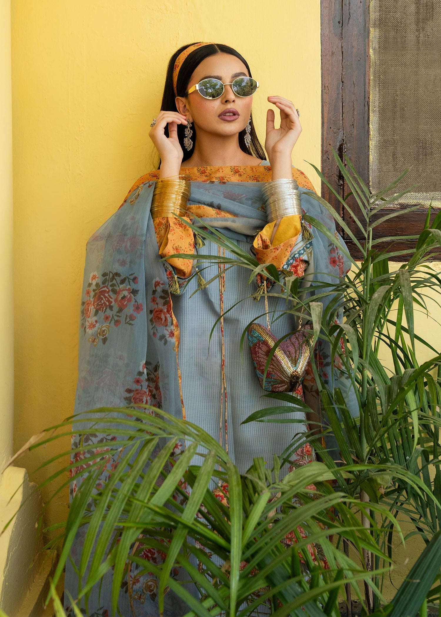 Maria Osama Khan | Retro Lawn 25 | Sama -  Maria Osama Khan Ladies Clothes - Original Designer Dress - House of Maryam