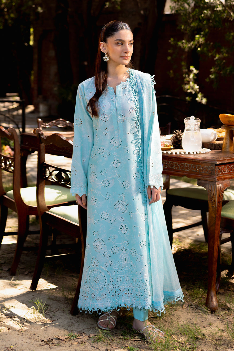 Neeshay | Summer Lines Printkari | OASIS -  Neeshay Luxury - Original Designer Dress - House of Maryam