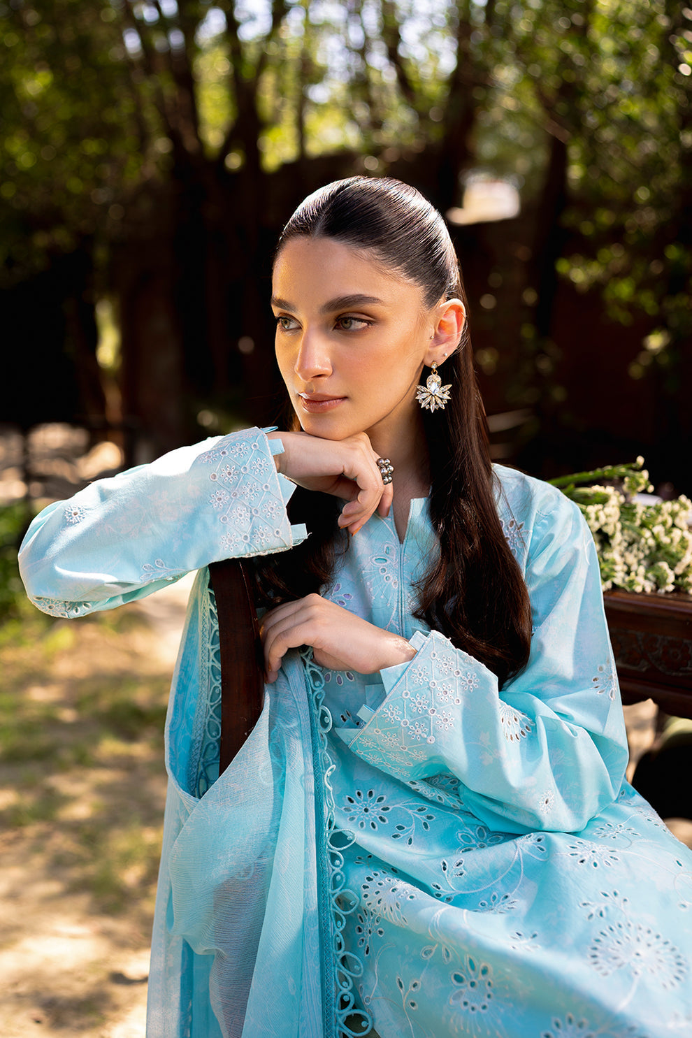 Neeshay | Summer Lines Printkari | OASIS -  Neeshay Luxury - Original Designer Dress - House of Maryam