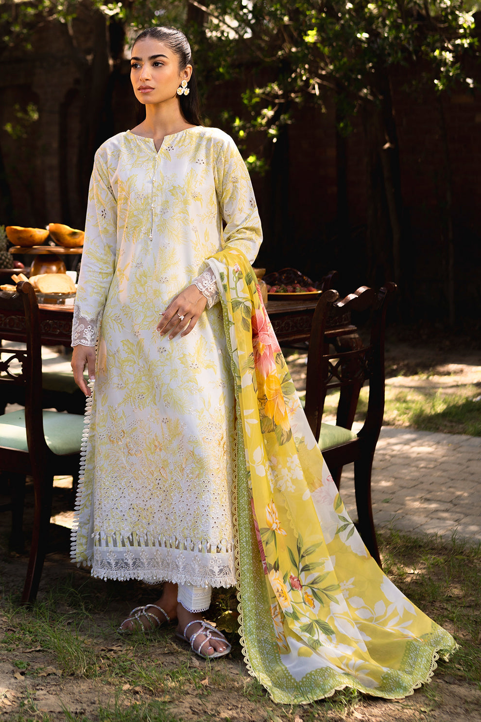 Neeshay | Summer Lines Printkari | SUNSPLASH -  Afrozeh Luxury - Original Designer Dress - House of Maryam