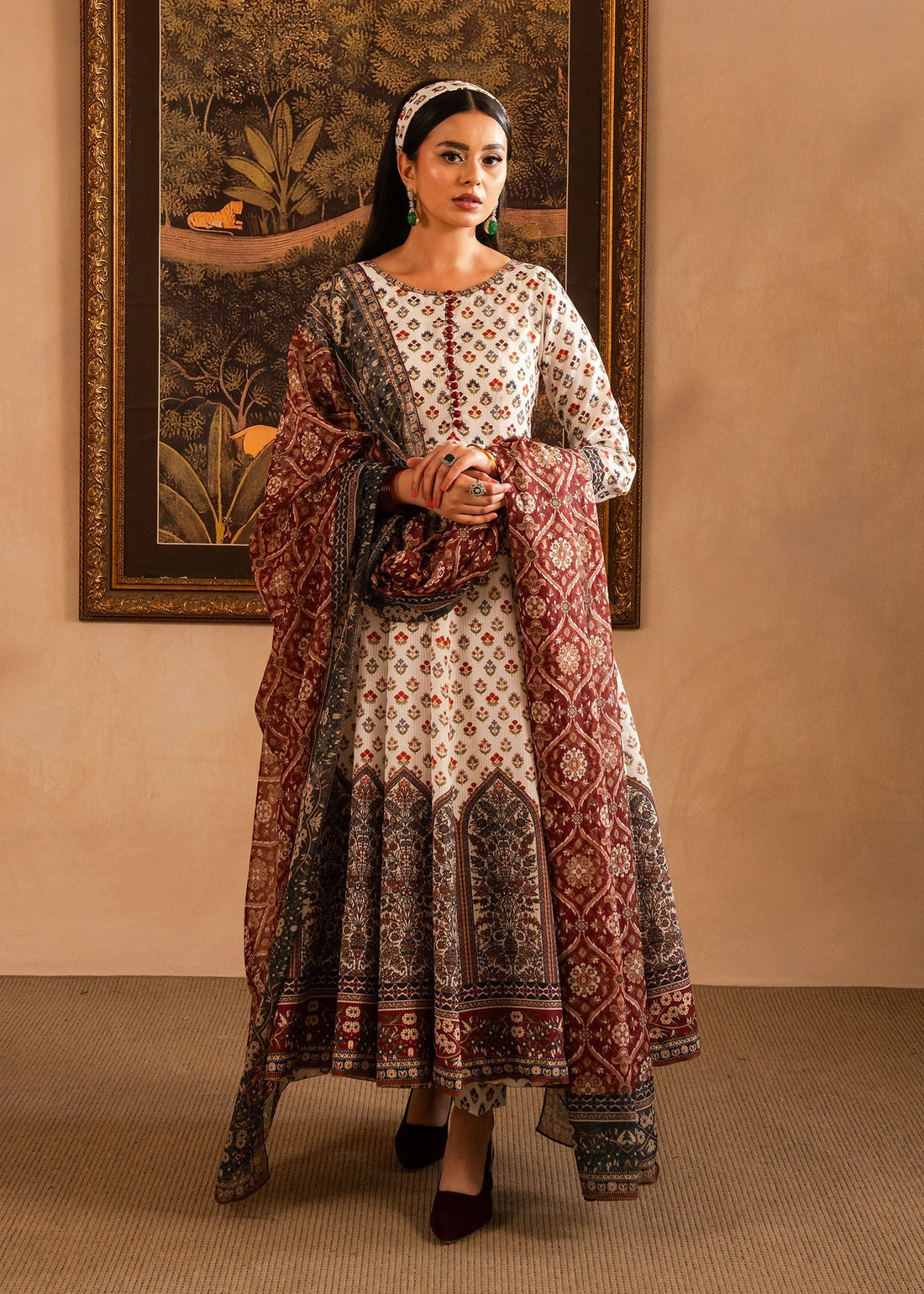 Maria Osama Khan | Retro Lawn 25 | Nair -  Maria Osama Khan Ladies Clothes - Original Designer Dress - House of Maryam
