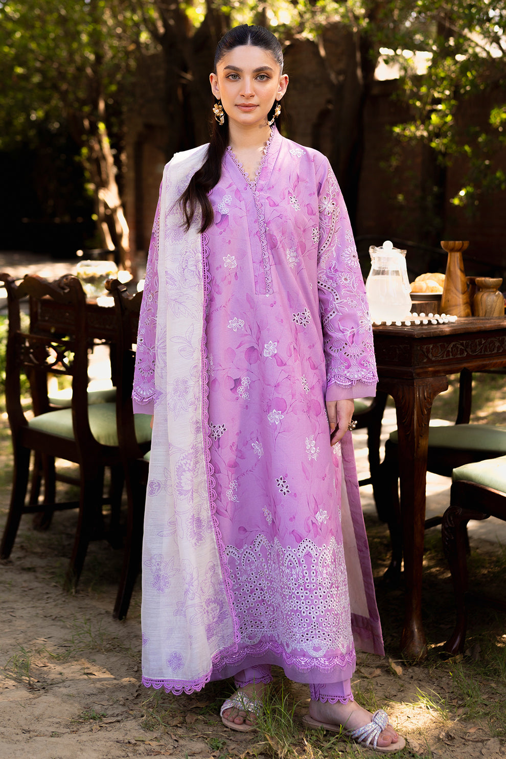 Neeshay | Summer Lines Printkari | PETAL -  Neeshay Luxury - Original Designer Dress - House of Maryam