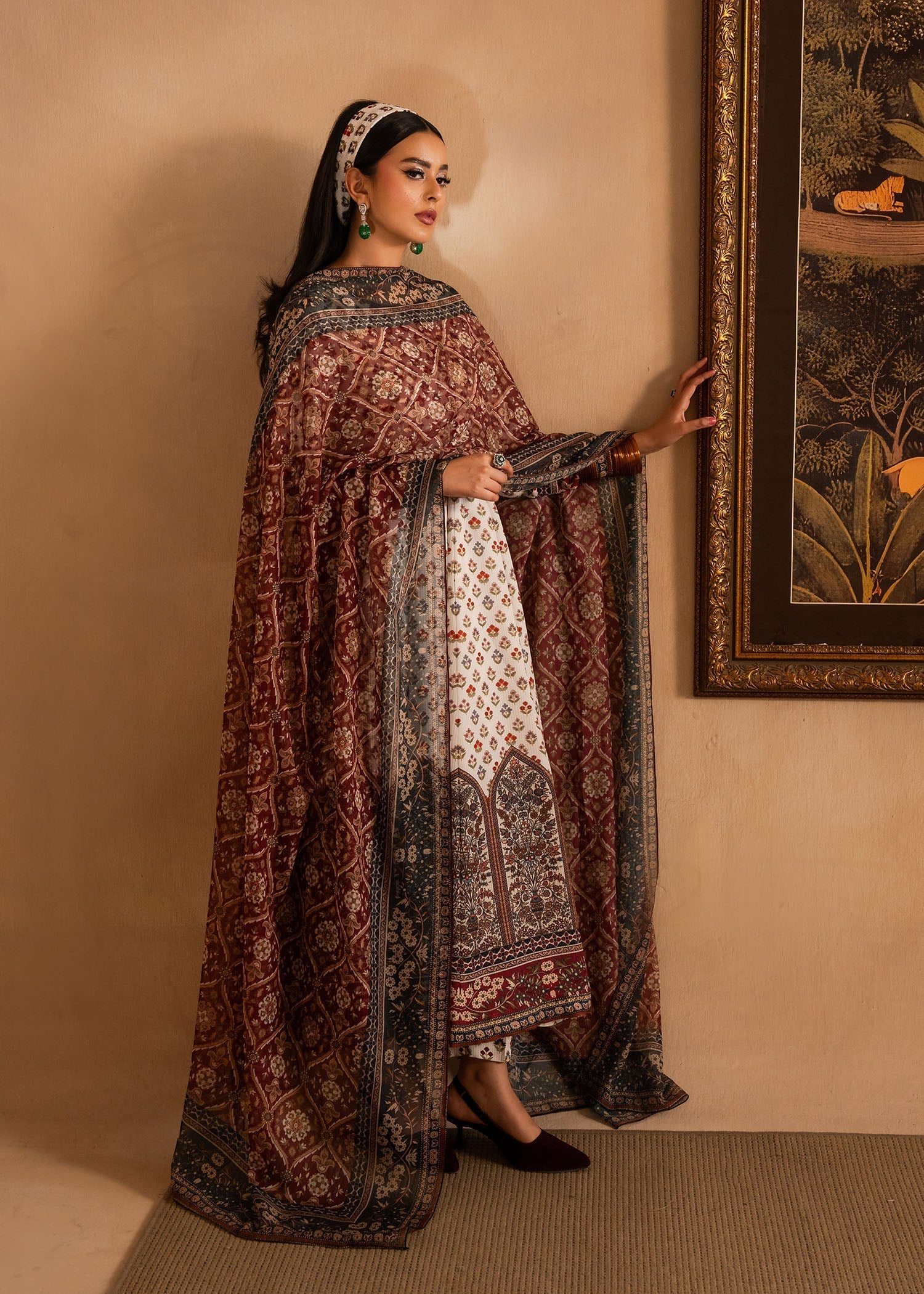 Maria Osama Khan | Retro Lawn 25 | Nair -  Maria Osama Khan Ladies Clothes - Original Designer Dress - House of Maryam