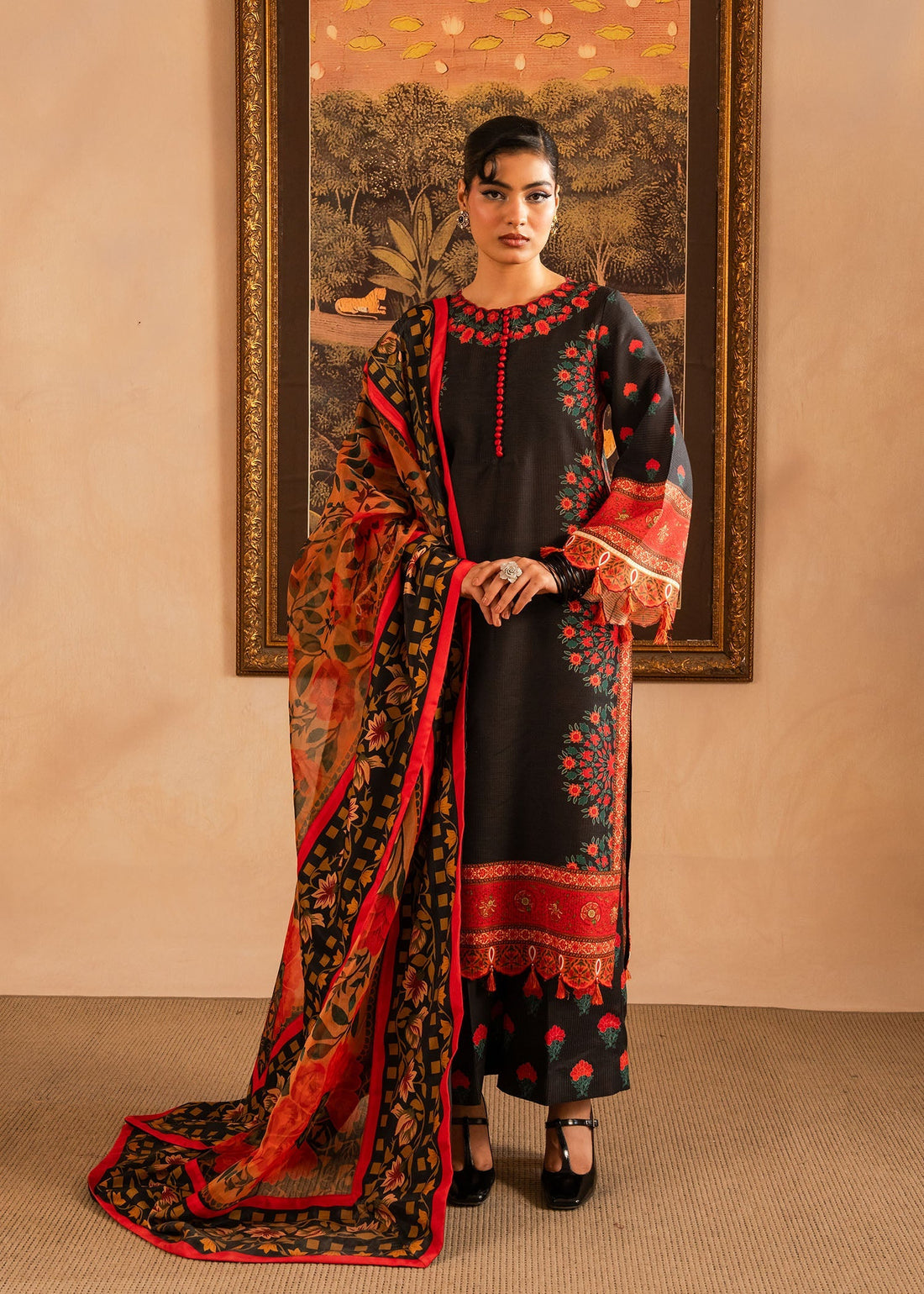 Maria Osama Khan | Retro Lawn 25 | Raila -  Maria Osama Khan Ladies Clothes - Original Designer Dress - House of Maryam