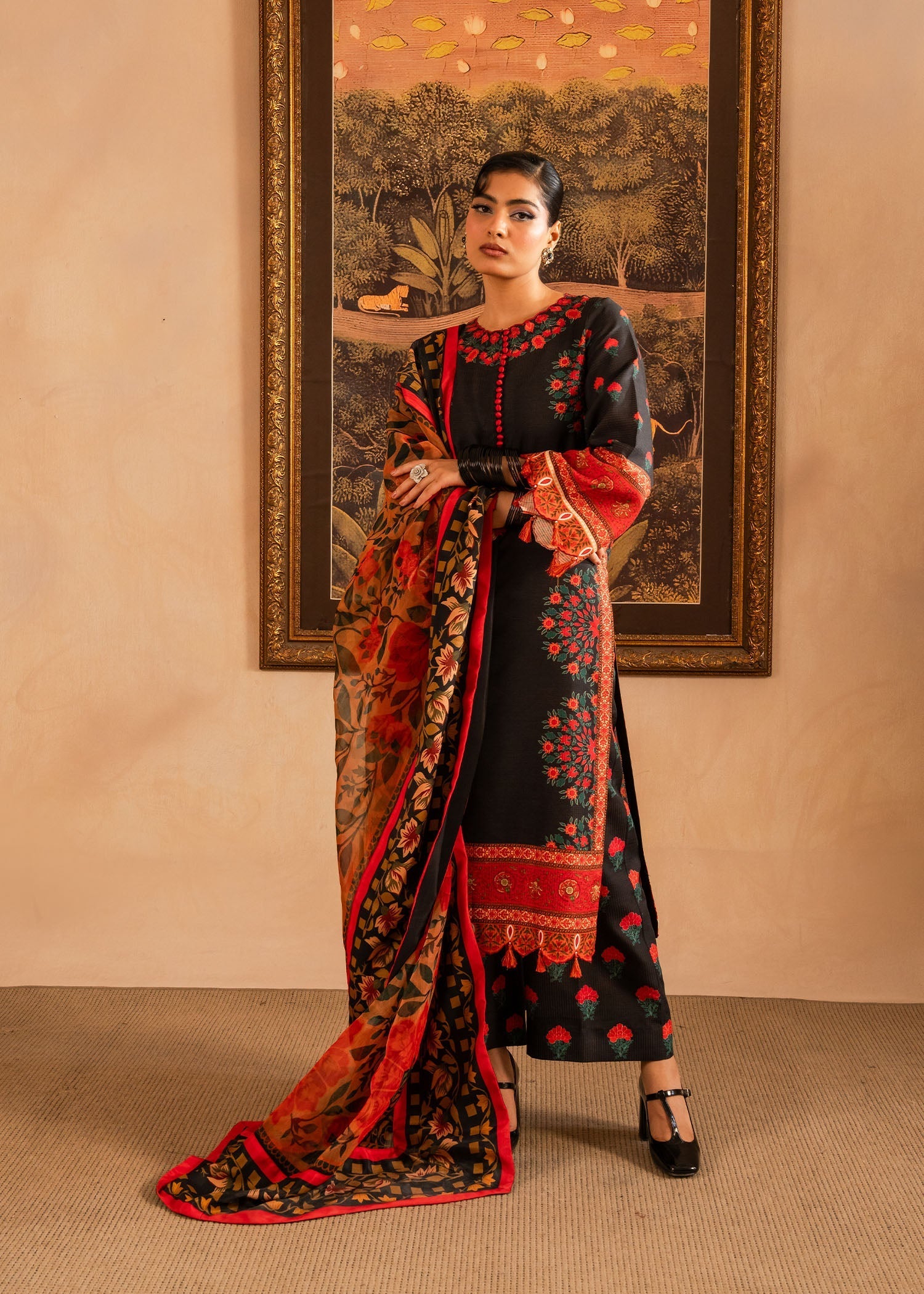 Maria Osama Khan | Retro Lawn 25 | Raila -  Maria Osama Khan Ladies Clothes - Original Designer Dress - House of Maryam