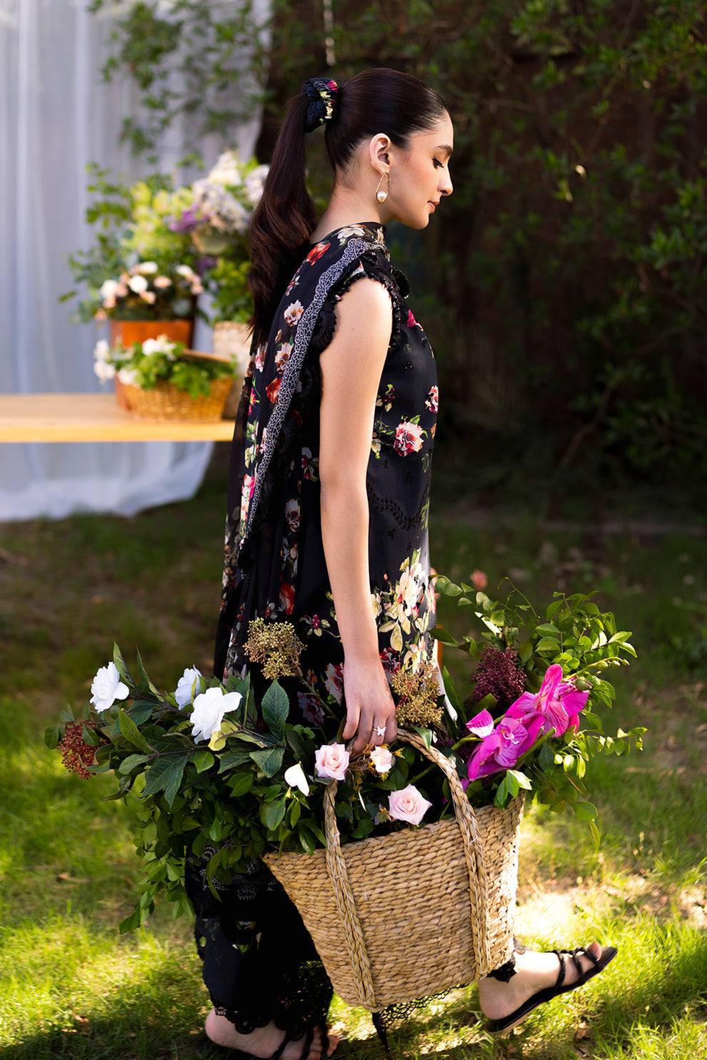 Neeshay | Summer Lines Printkari | OLIVINE -  Neeshay Luxury - Original Designer Dress - House of Maryam