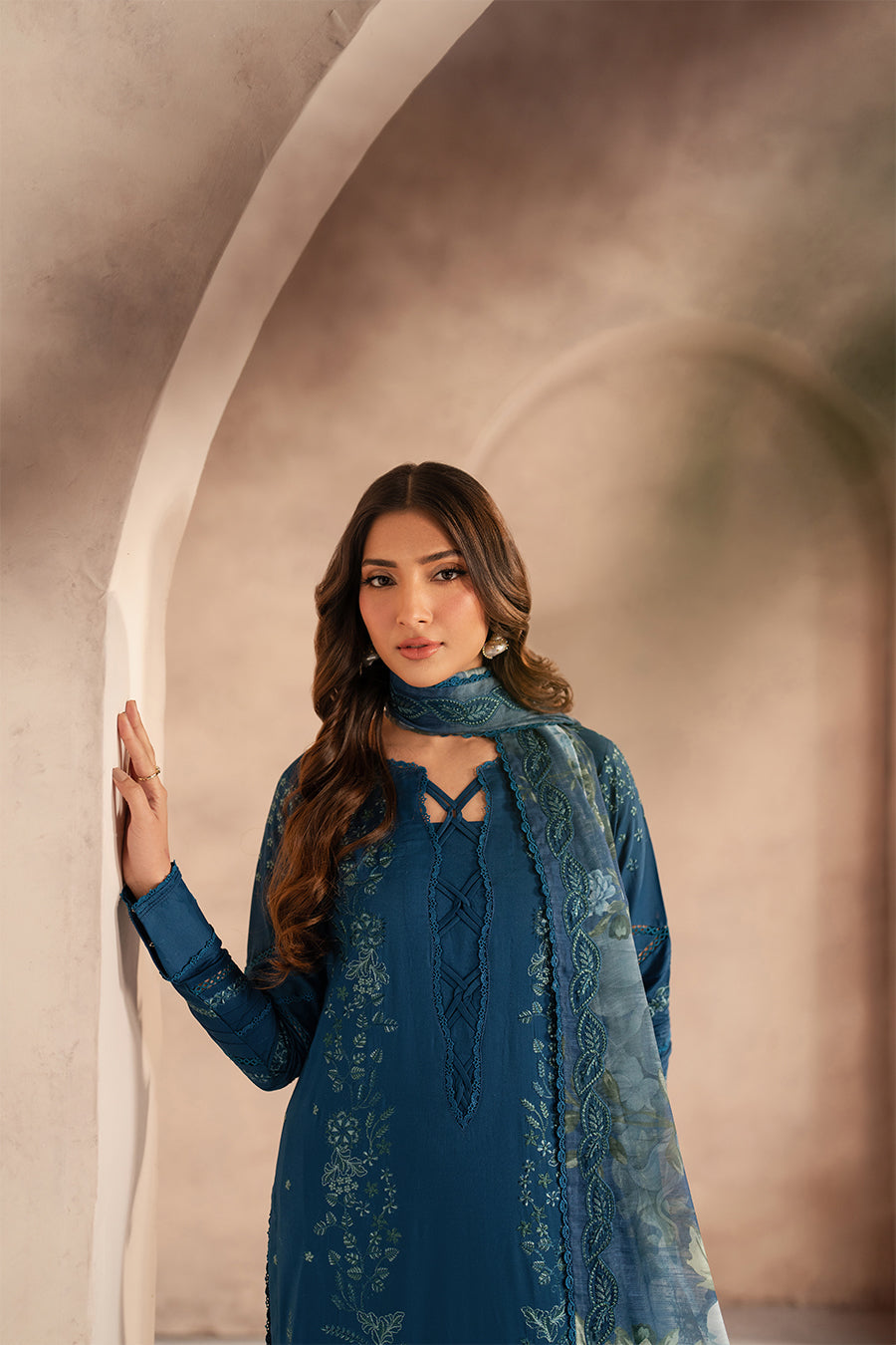 Zarif | Summer Lawn 25 | UNST-LWN-03 MEHMER -  Zarif Ladies Clothes - Original Designer Dress - House of Maryam