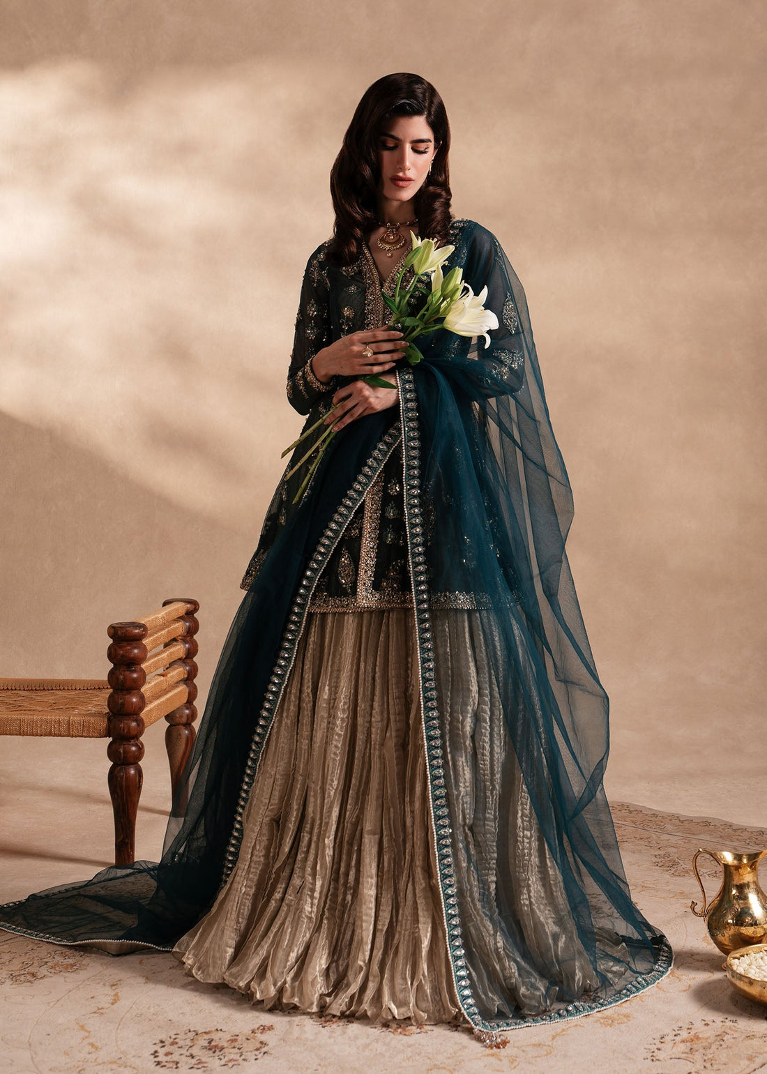 Sadaf Fawad Khan | Nafees Formals 25 | Nageenah -  Sadaf Fawad Khan Ladies Clothes - Original Designer Dress - House of Maryam