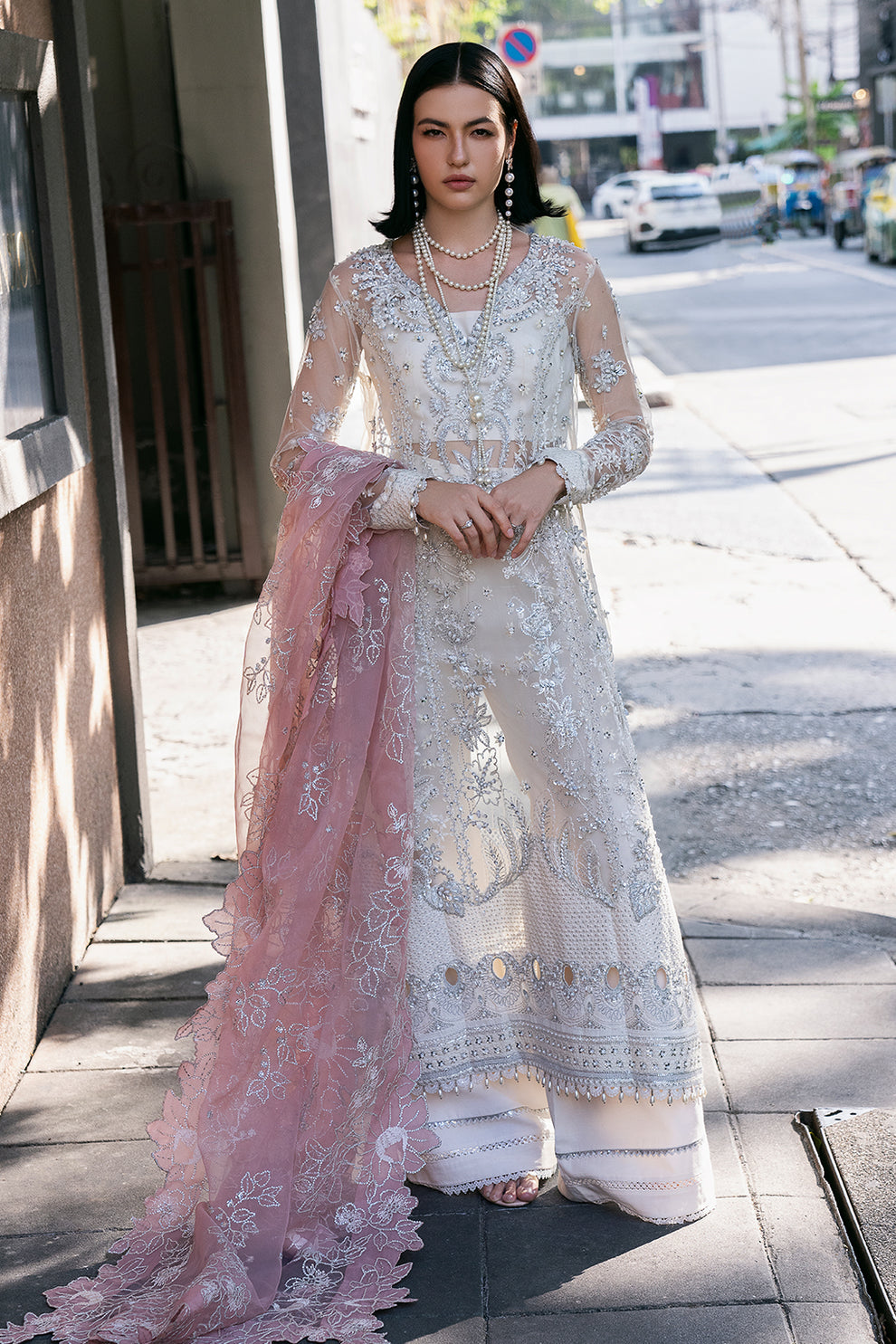 Saad Shaikh | Fleurie Vol 2 | Pearl Wind -  Saad Shaikh Formal - Original Designer Dress - House of Maryam