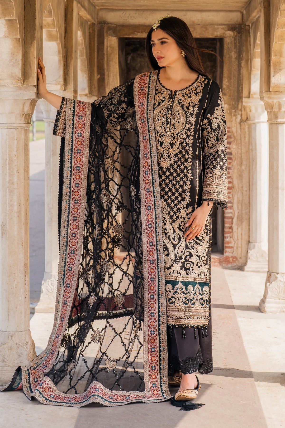 Imrozia Premium | Meeras Luxury Eid 25 | I-222 AQIQ -  Imrozia Premium Ladies Clothes - Original Designer Dress - House of Maryam