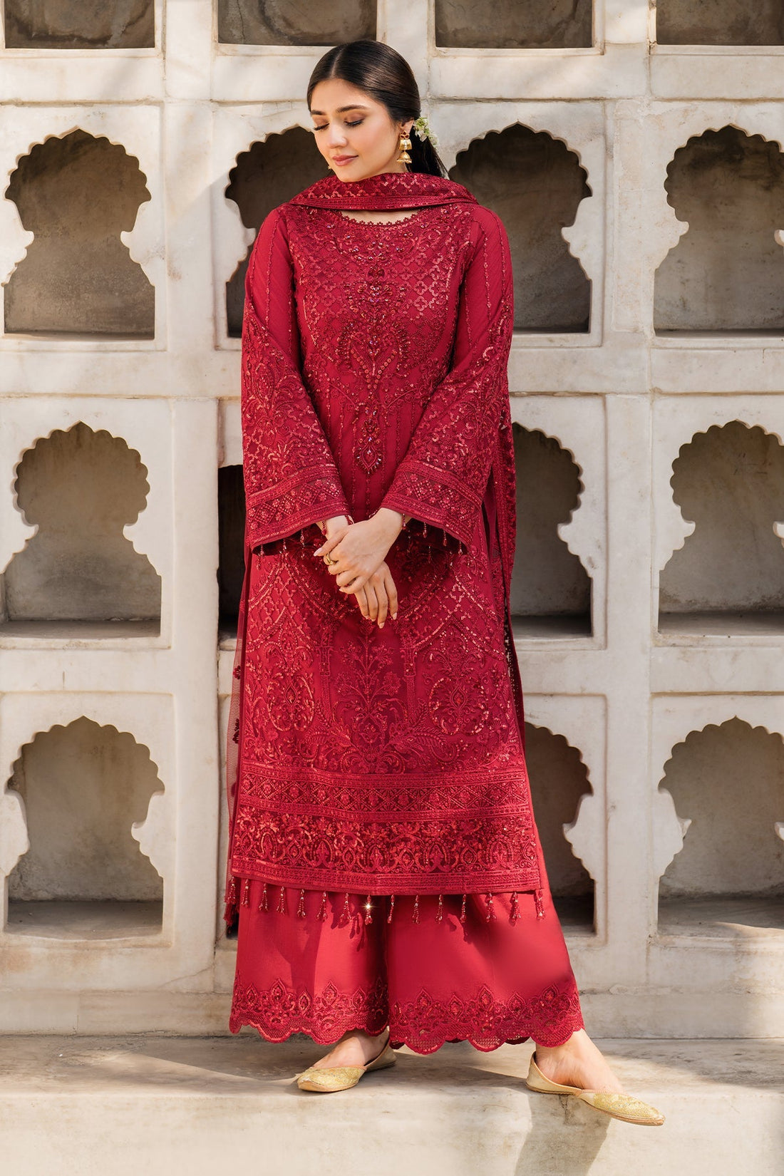 Imrozia Premium | Meeras Luxury Eid 25 | I-219 RUBY -  Imrozia Premium Ladies Clothes - Original Designer Dress - House of Maryam
