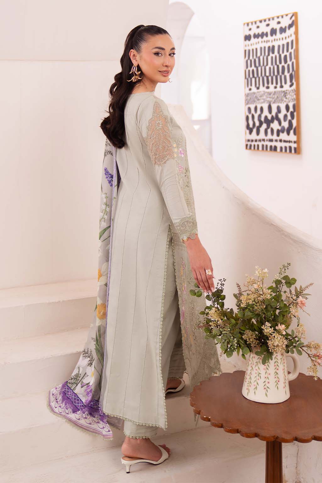 Neeshay | Symphony Luxury Lawn | OLIVE -  Neeshay Ladies Clothes - Original Designer Dress - House of Maryam