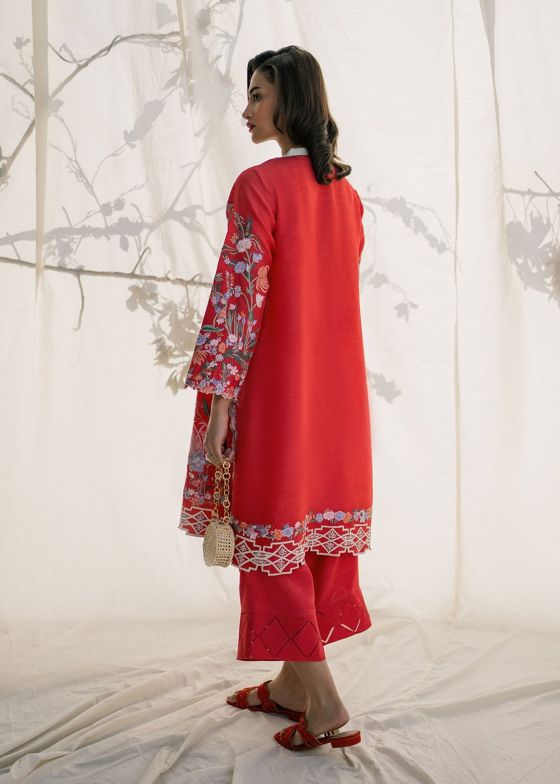 Mahgul | Samara Pret | Crimson Sun -  Mahgul Ladies Clothes - Original Designer Dress - House of Maryam