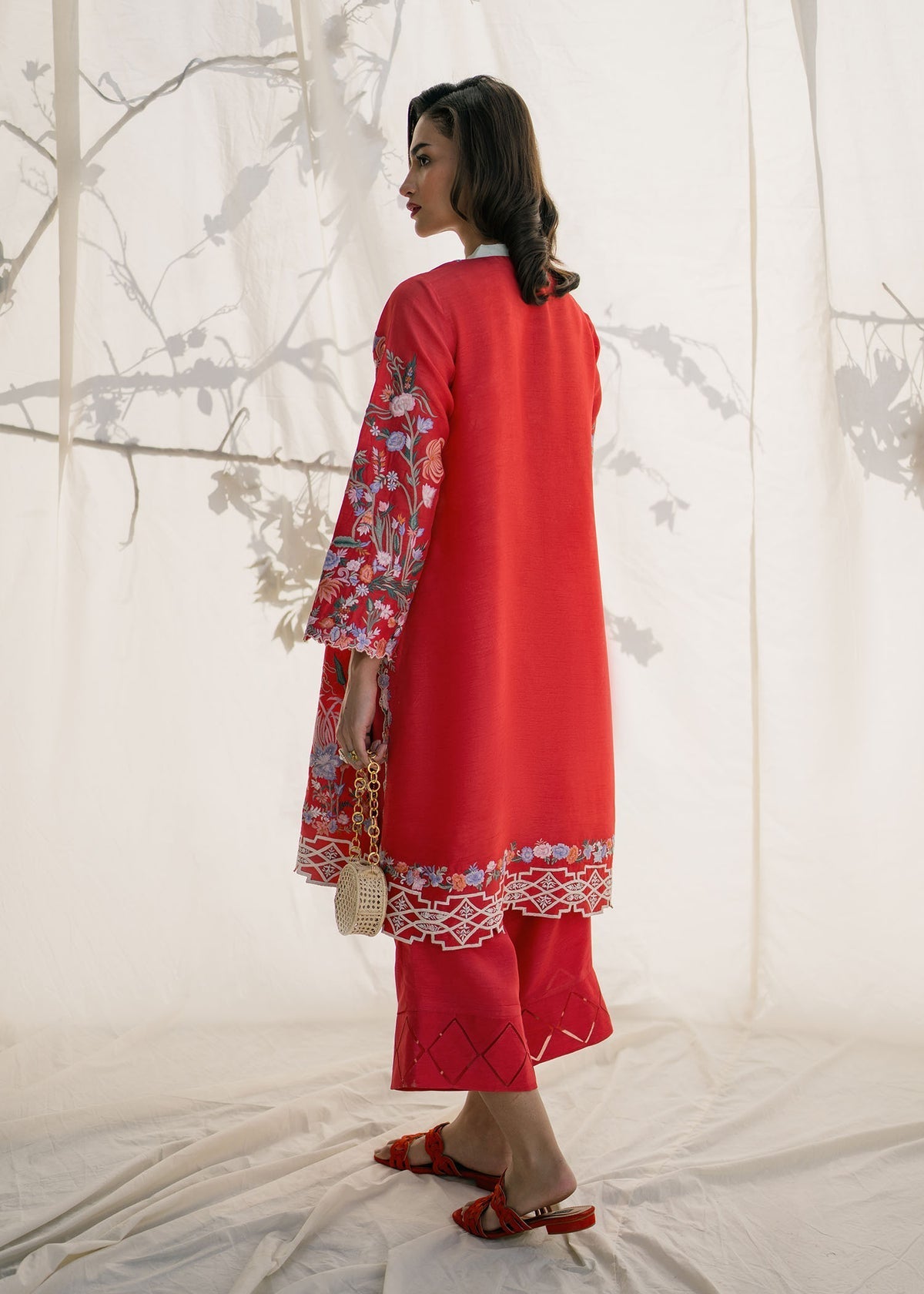 Mahgul | Samara Pret | Crimson Sun -  Mahgul Ladies Clothes - Original Designer Dress - House of Maryam