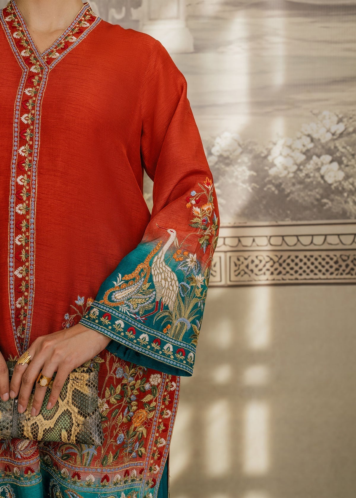 Mahgul | Samara Pret | Jade Sun -  Mahgul Ladies Clothes - Original Designer Dress - House of Maryam