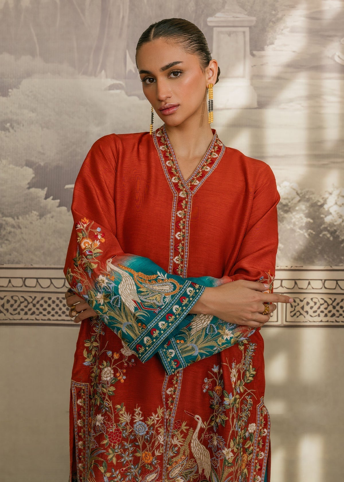 Mahgul | Samara Pret | Jade Sun -  Mahgul Ladies Clothes - Original Designer Dress - House of Maryam