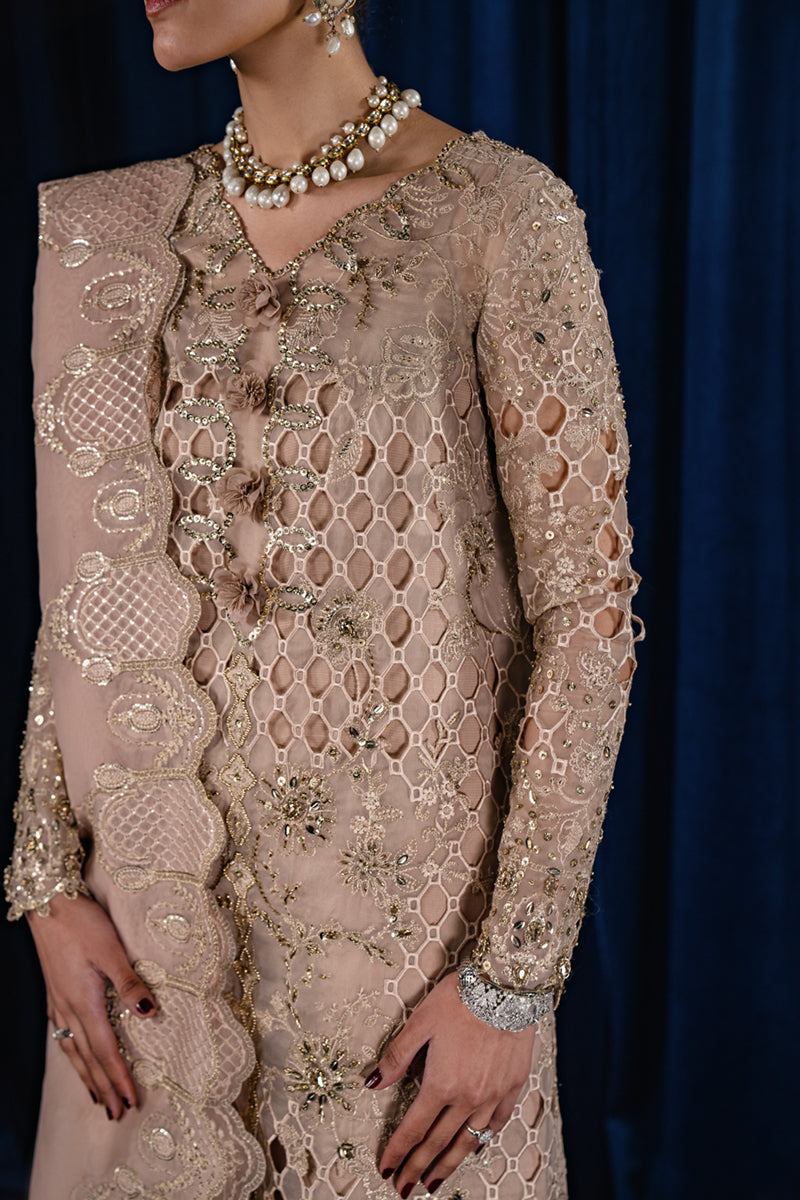 Qalamkar | Luxe Pret | CR-02 MARIYA -  Qalamkar Formal - Original Designer Dress - House of Maryam