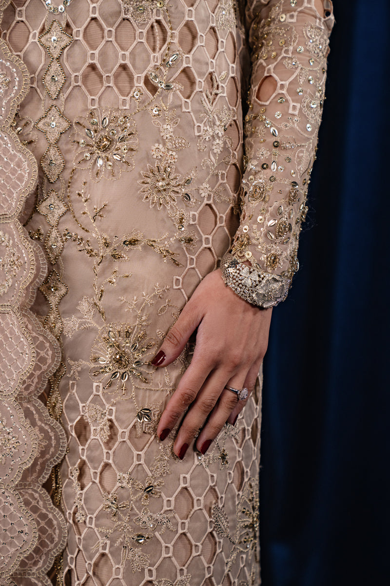 Qalamkar | Luxe Pret | CR-02 MARIYA -  Qalamkar Formal - Original Designer Dress - House of Maryam