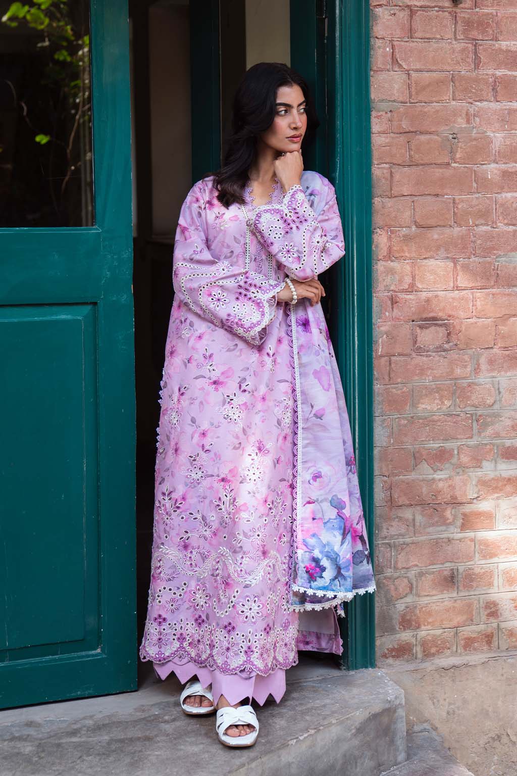 Neeshay | Summer Lines Printkari 25 | WISTERIA -  Neeshay Ladies Clothes - Original Designer Dress - House of Maryam