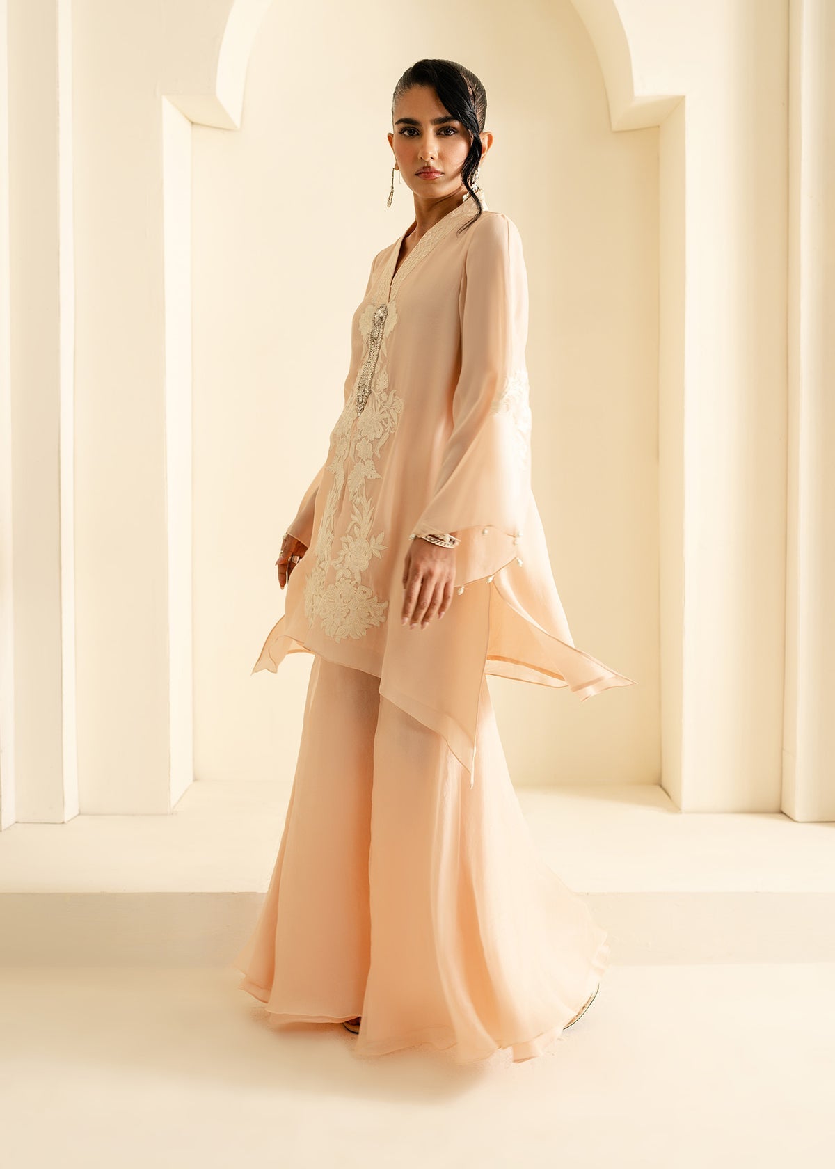 Mahgul | Nooreh Luxe | Blush Bloom -  Mahgul Ladies Clothes - Original Designer Dress - House of Maryam