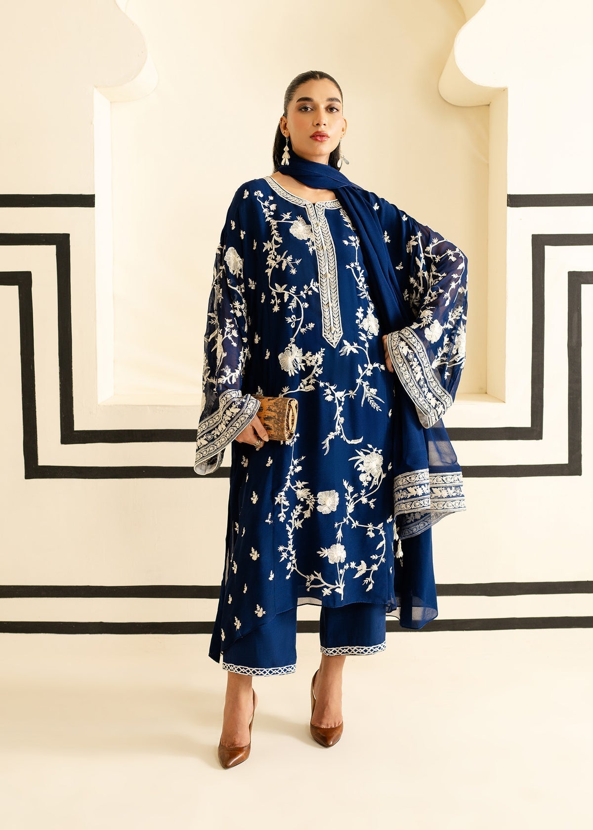 Mahgul | Nooreh Luxe | Nocturne Bloom -  Mahgul Ladies Clothes - Original Designer Dress - House of Maryam