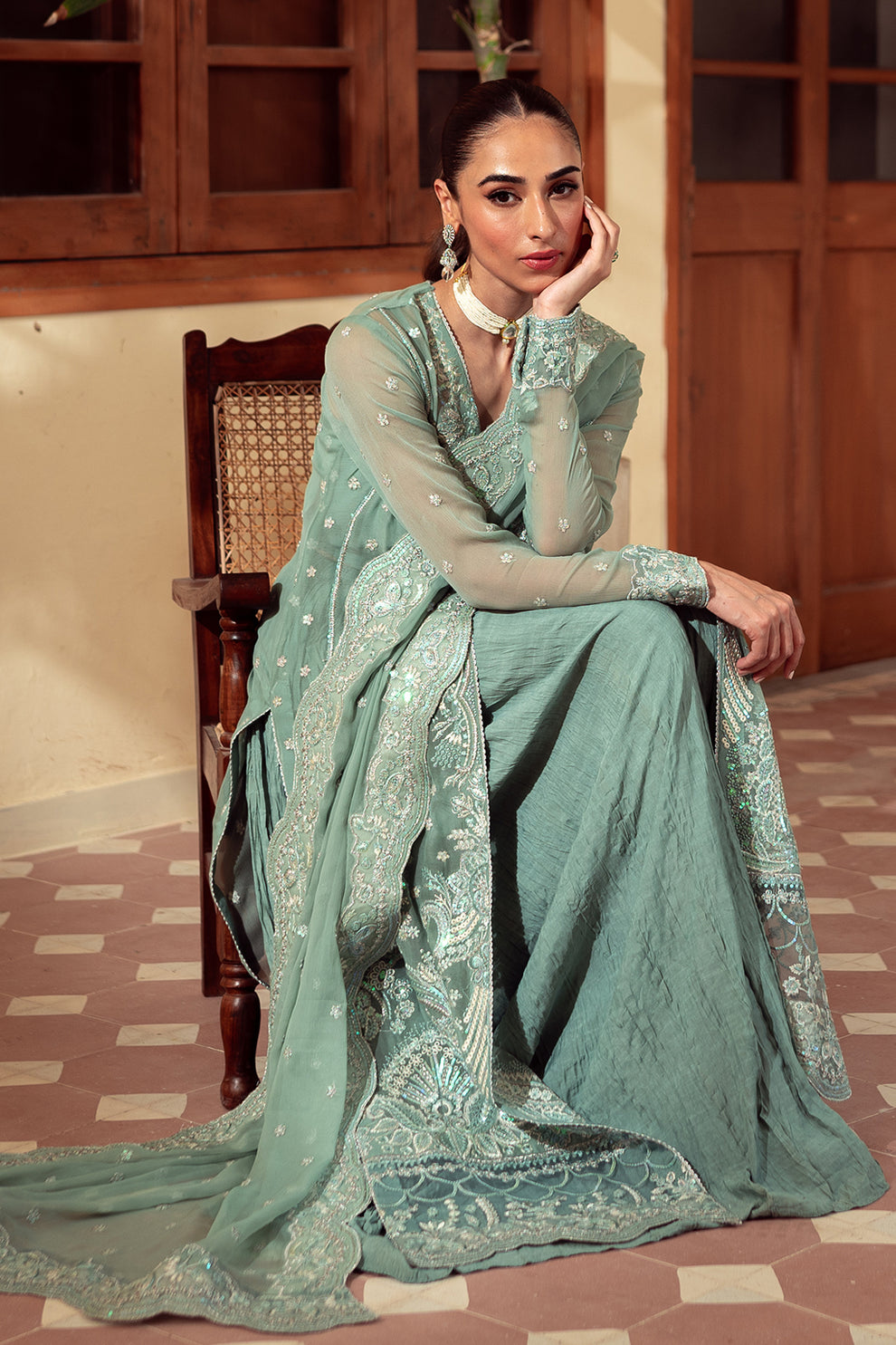 Neeshay | Dastaan Luxury Chiffon | Heer -  Neeshay Formal - Original Designer Dress - House of Maryam