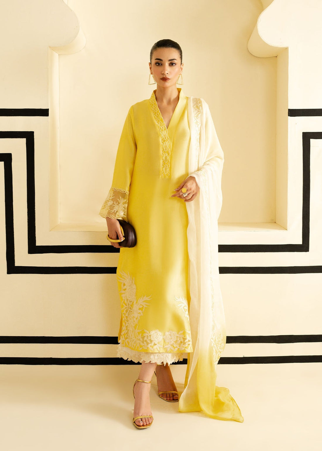 Mahgul | Nooreh Luxe | Sunlit Veil -  Mahgul Ladies Clothes - Original Designer Dress - House of Maryam