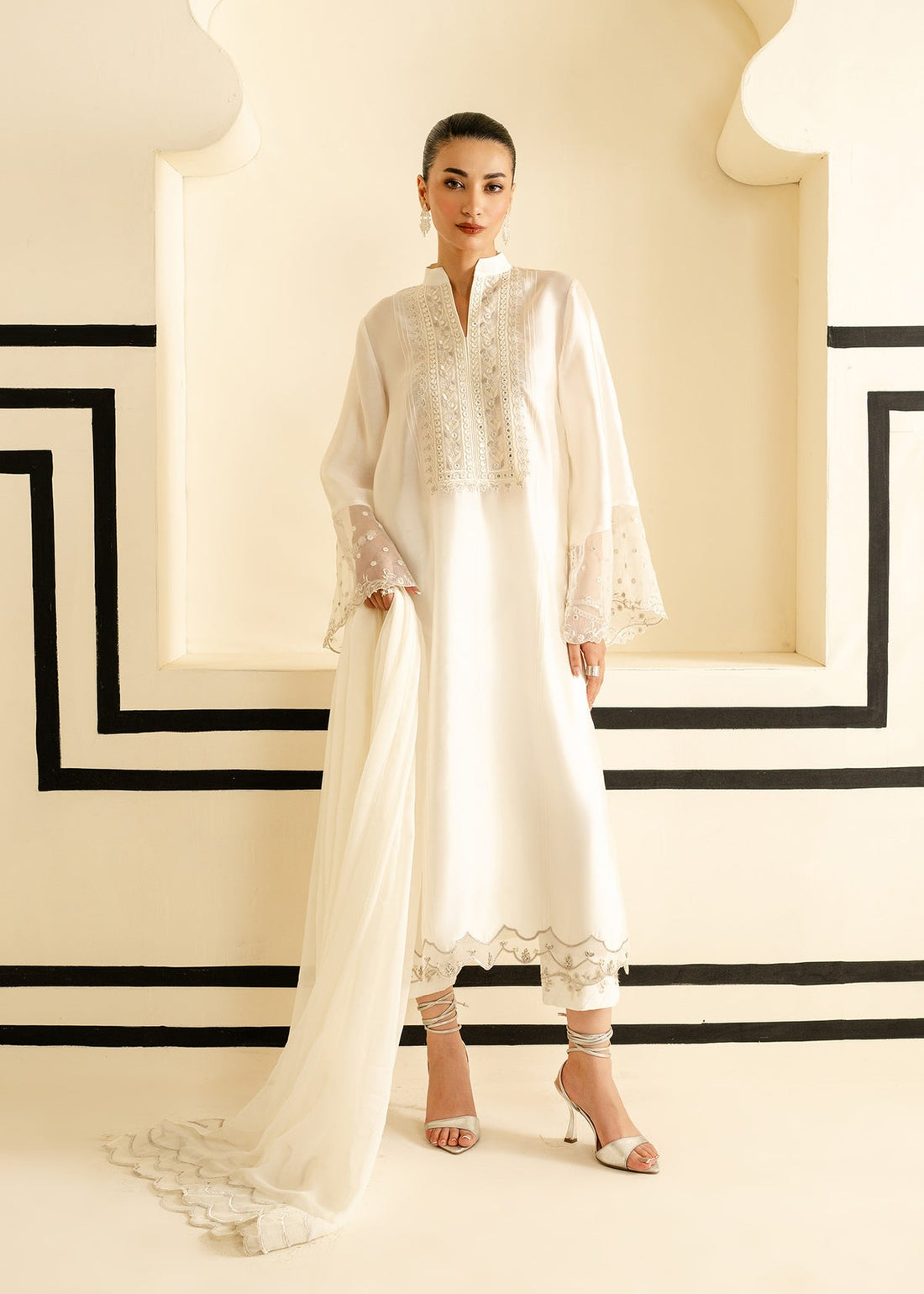 Mahgul | Nooreh Luxe | Ivory Grace -  Mahgul Ladies Clothes - Original Designer Dress - House of Maryam