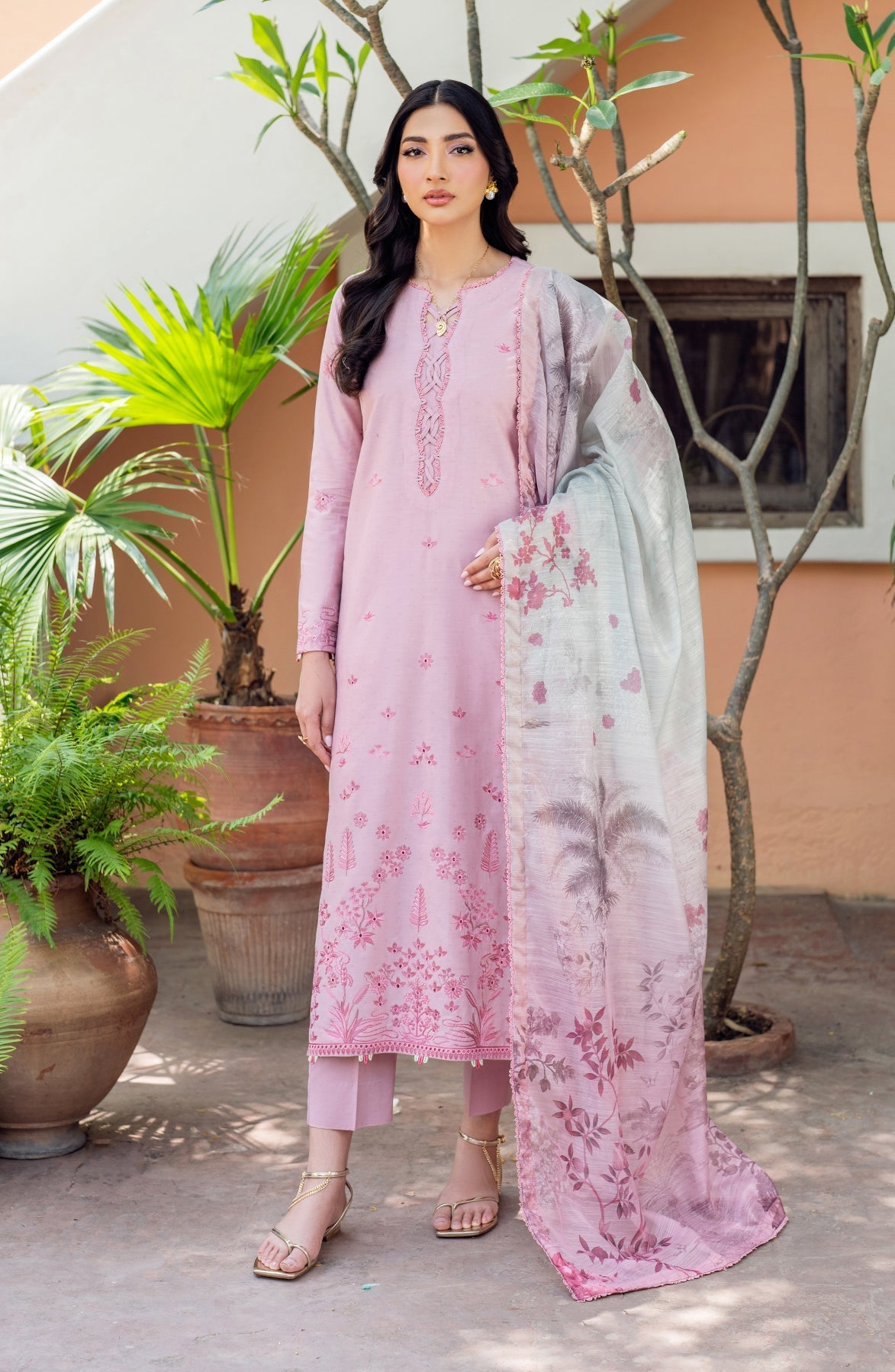 Zarif | Nura Textured Lawn 25 | JEEM -  Zarif Ladies Clothes - Original Designer Dress - House of Maryam