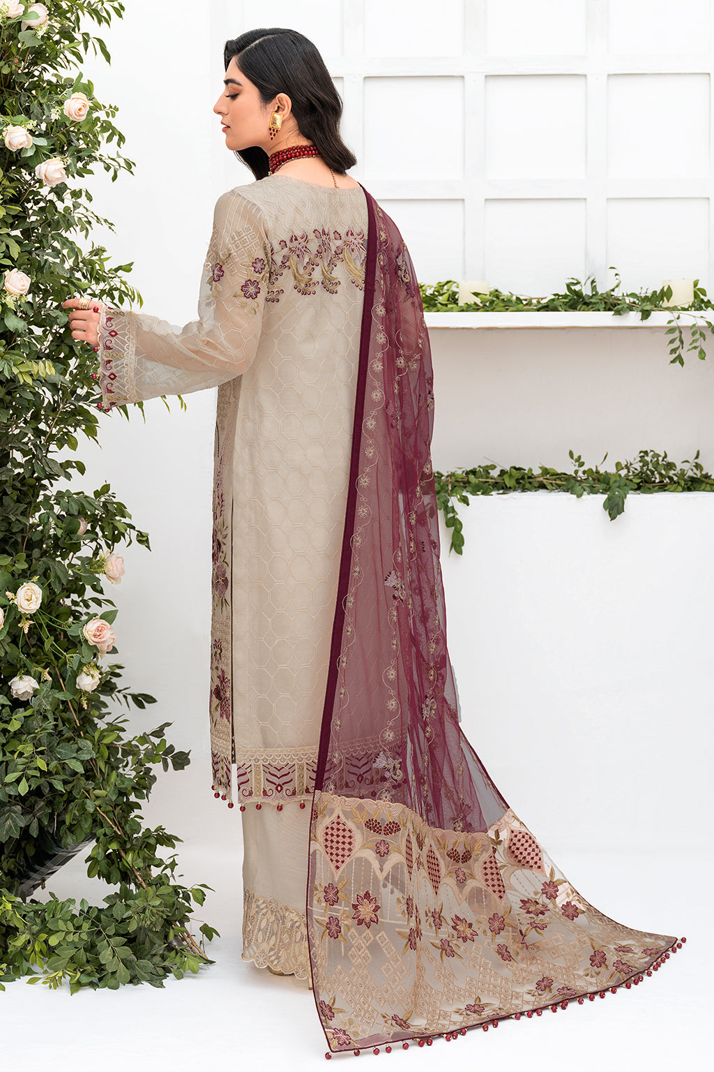 Ramsha | Minhal Organza Collection | M-806 -  Ramsha Formal - Original Designer Dress - House of Maryam
