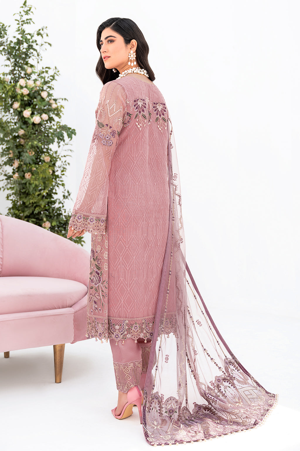 Ramsha | Minhal Organza Collection | M-804 -  Ramsha Formal - Original Designer Dress - House of Maryam