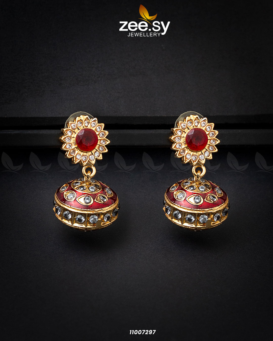 Earrings-0737 -  Zeesy Earrings - Original Designer Dress - House of Maryam